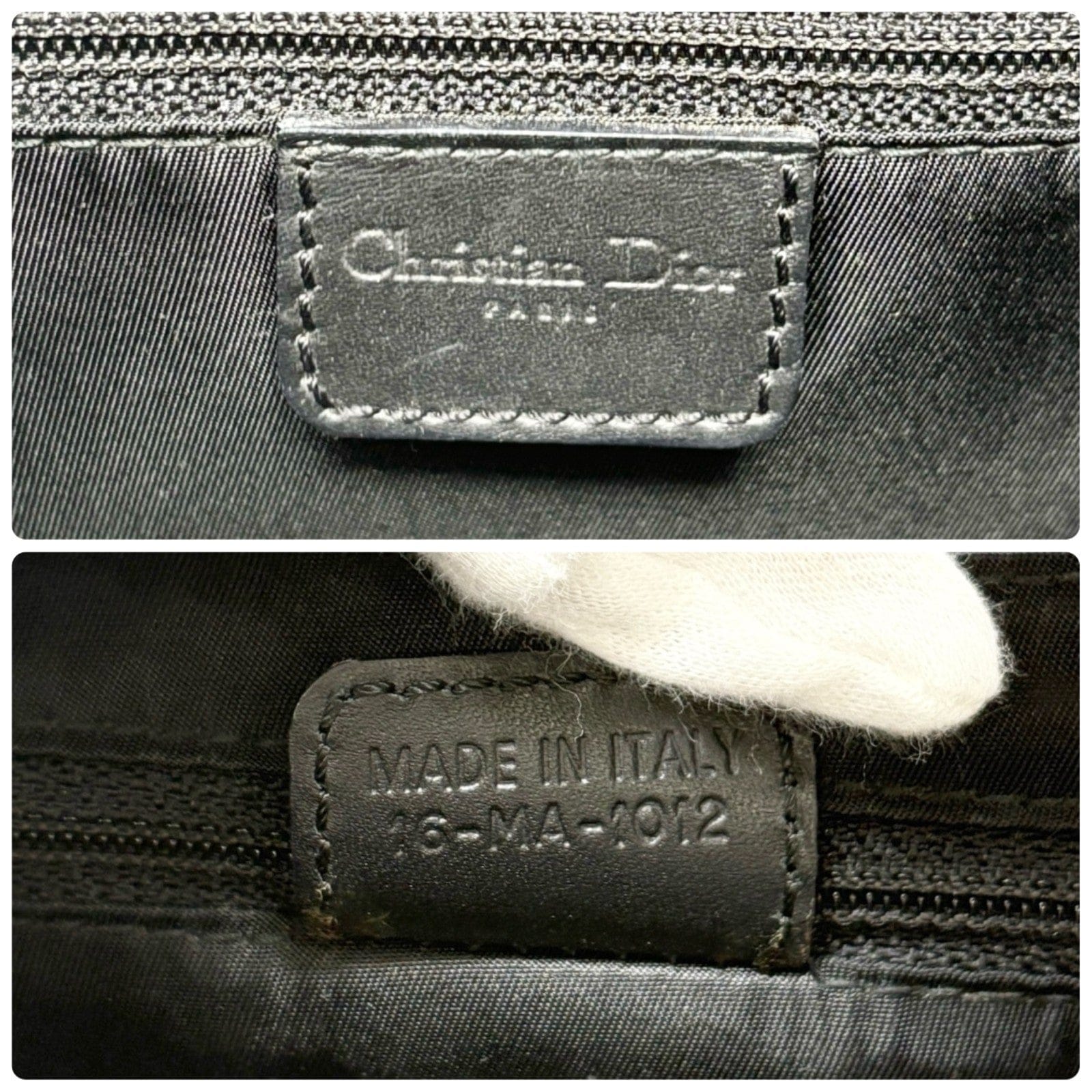 Luxury Promise Christian Dior Vintage 2002 Trotter Street Chic Columbus Shoulder Bag Black