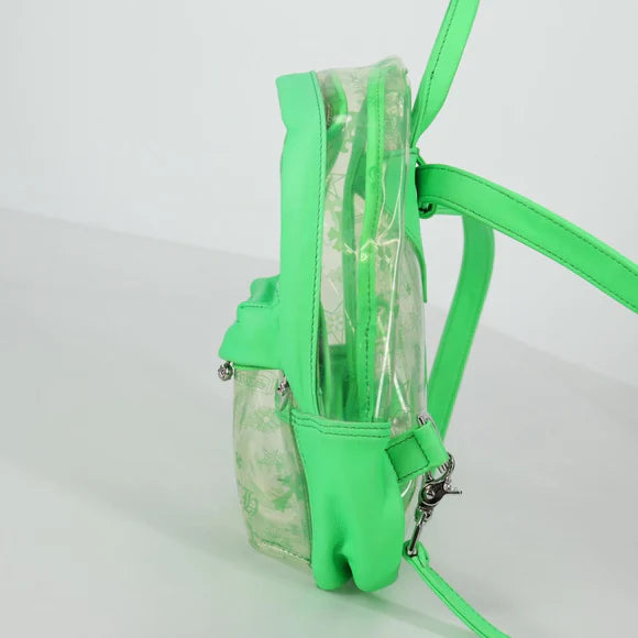 Luxury Promise Chrome Hearts PVC BACK TO SCHOOL Backpack Vinyl Leather Green Auth 134877M 134877M