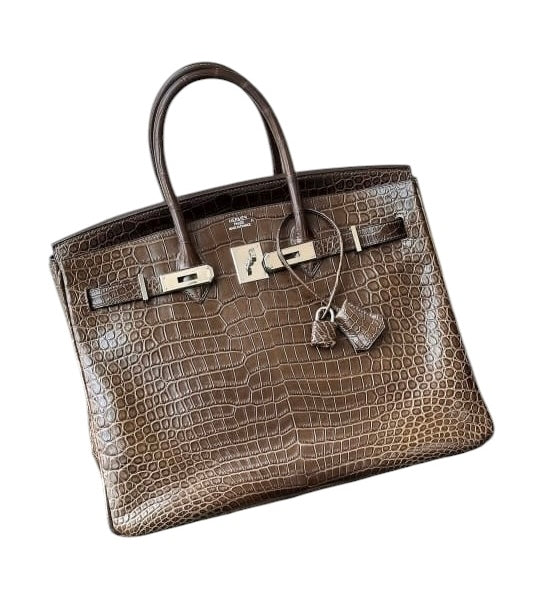 Luxury Promise Hermes Birkin 35 Retourne Gris Elephant PHW SYCYB1078