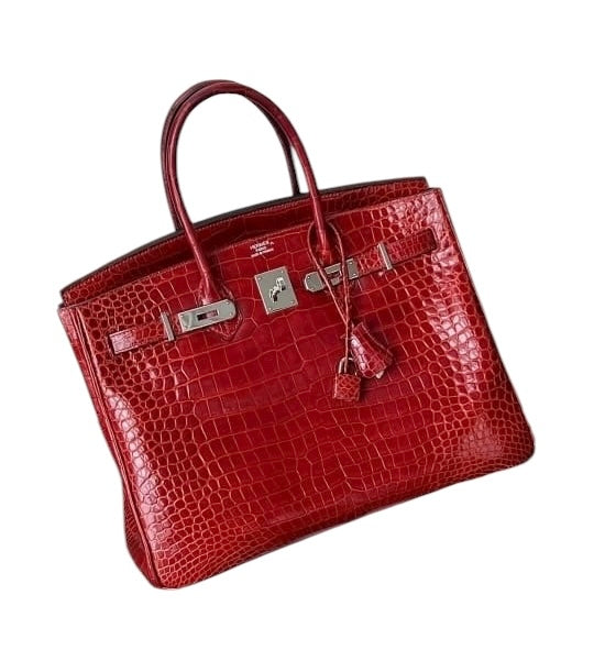 Luxury Promise Hermes Birkin 35 Retourne Rouge H PHW SYCYB1088