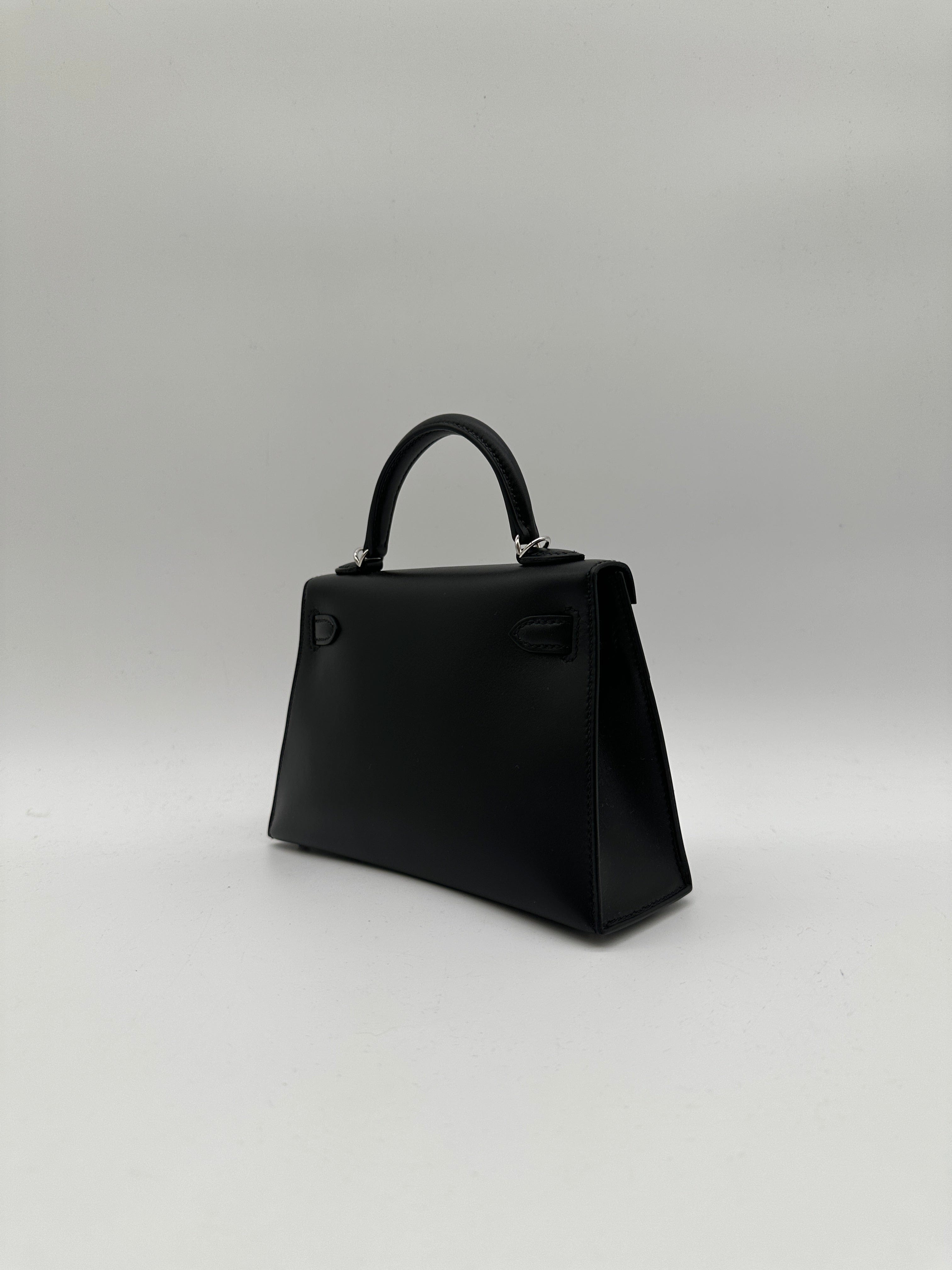 Luxury Promise Hermès Mini Kelly Pampille Black Palladium Hardware