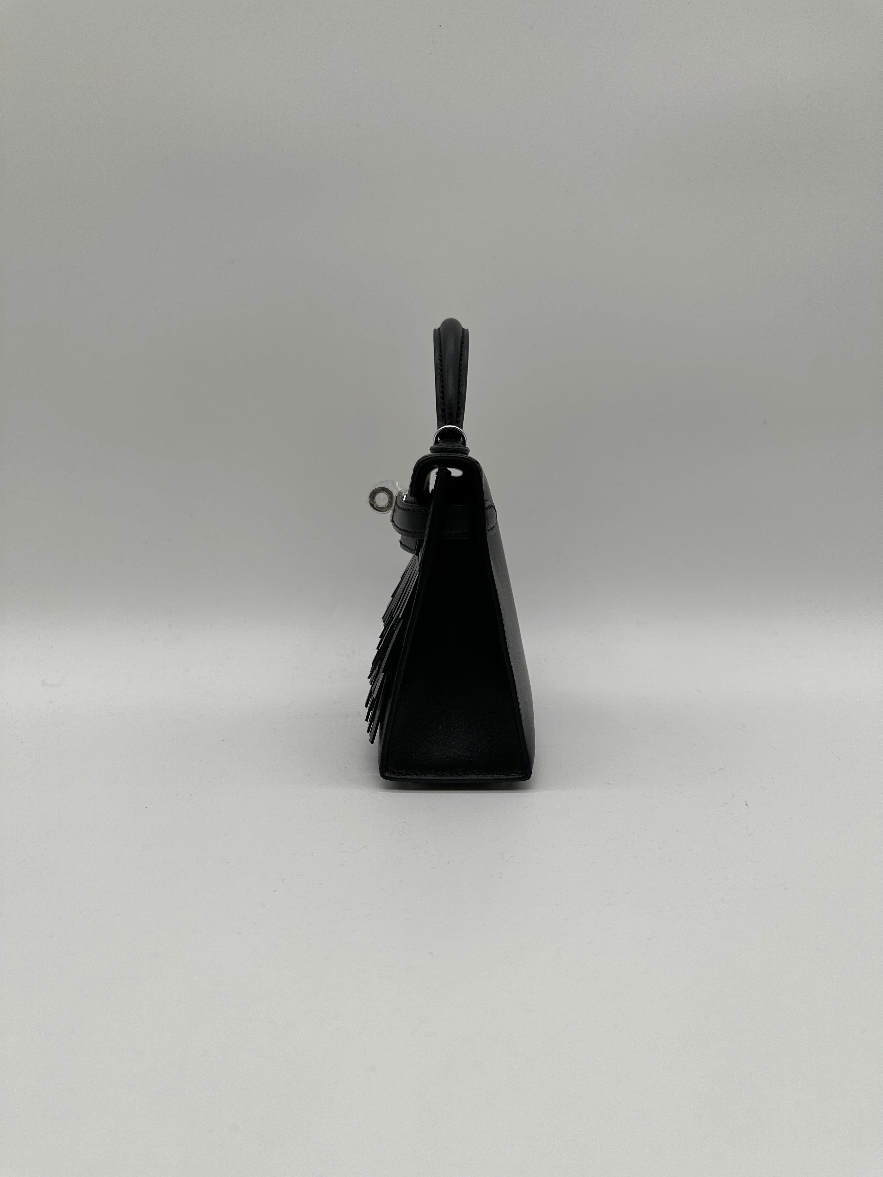 Luxury Promise Hermès Mini Kelly Pampille Black Palladium Hardware