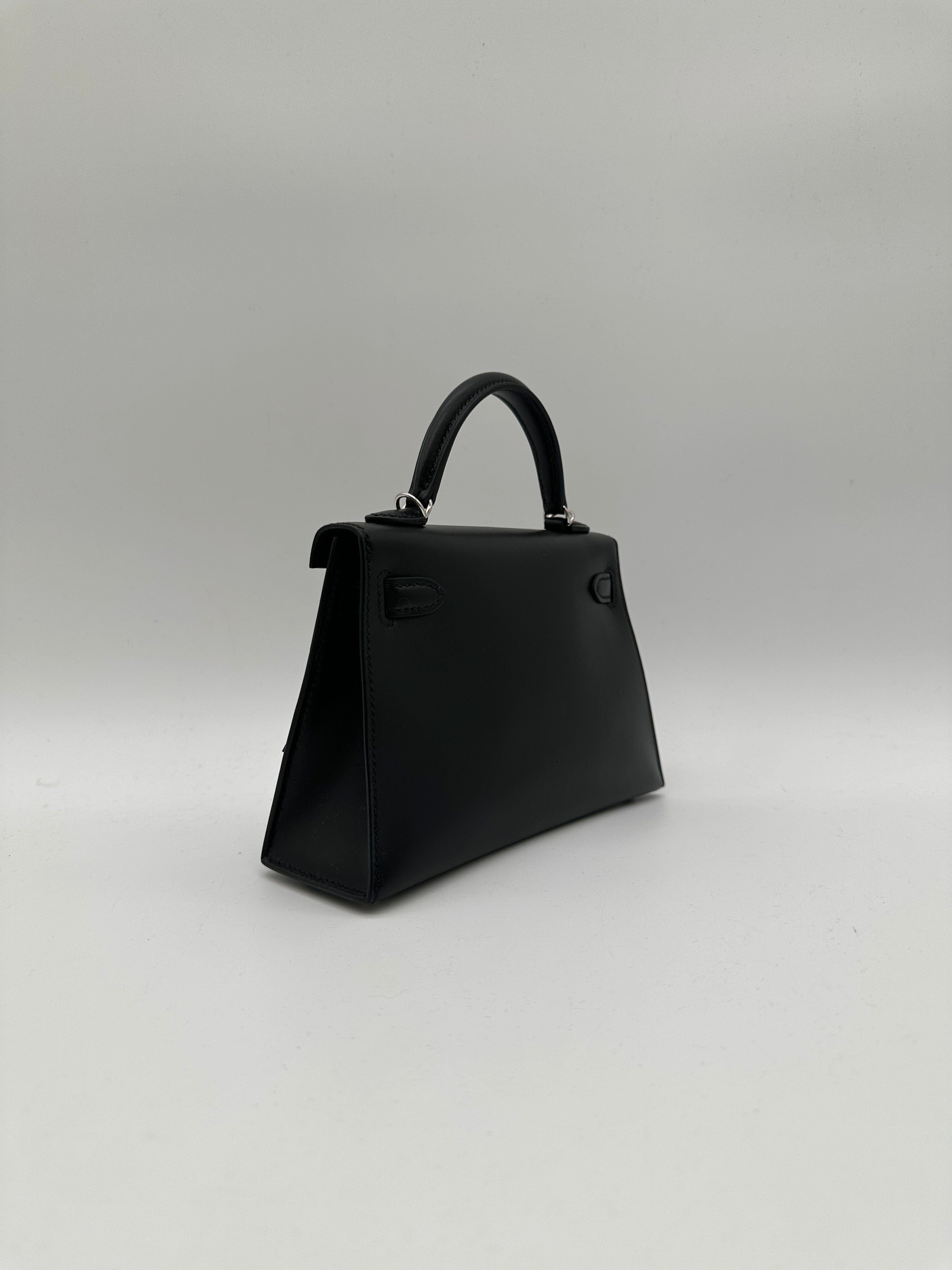 Luxury Promise Hermès Mini Kelly Pampille Black Palladium Hardware