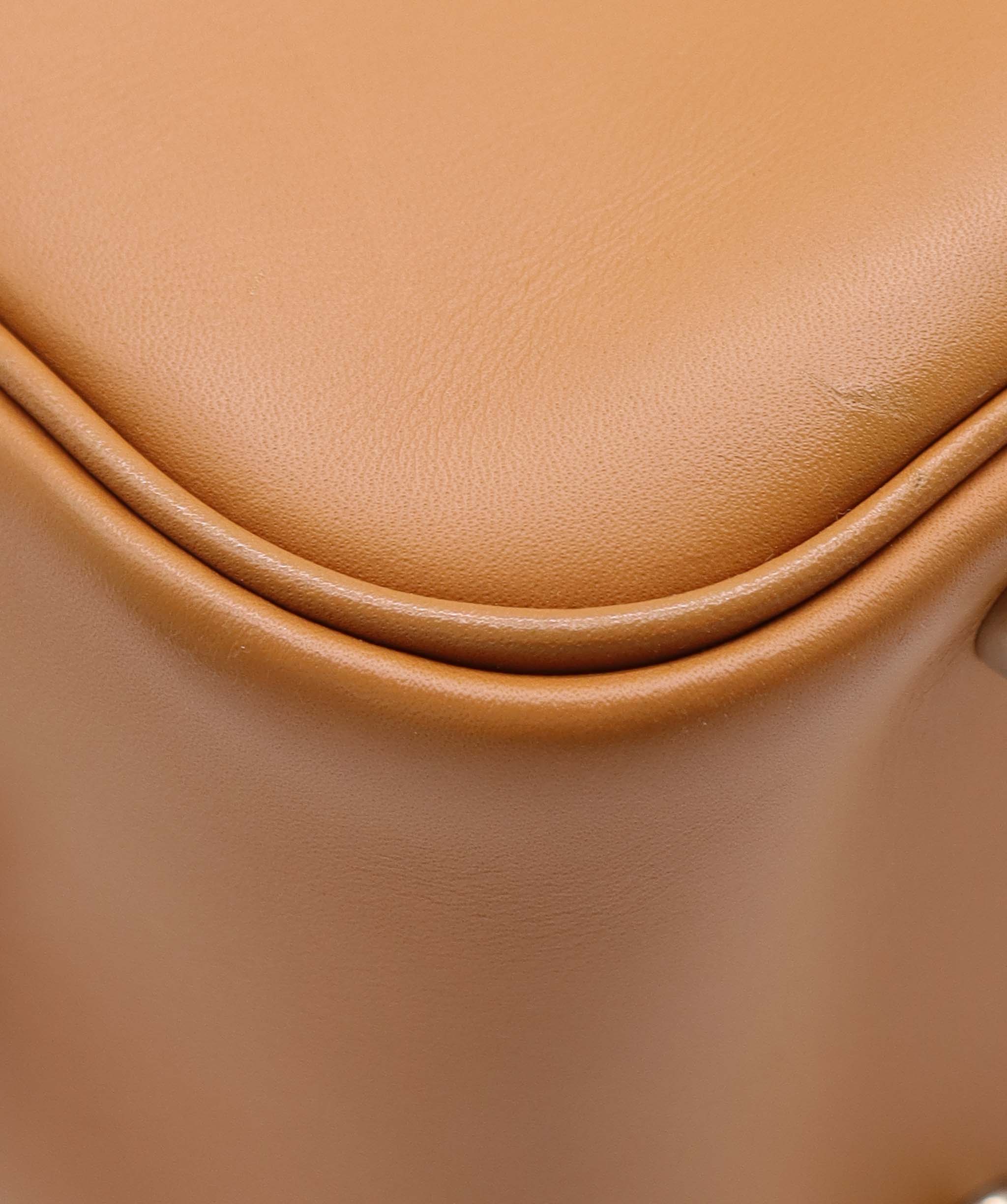 Luxury Promise HERMES PLUME 28 NATUREL VEAU CHAMONIX HAND BAG 2004 SQUARE H PALLADIUM HARDWARE DXBS6649