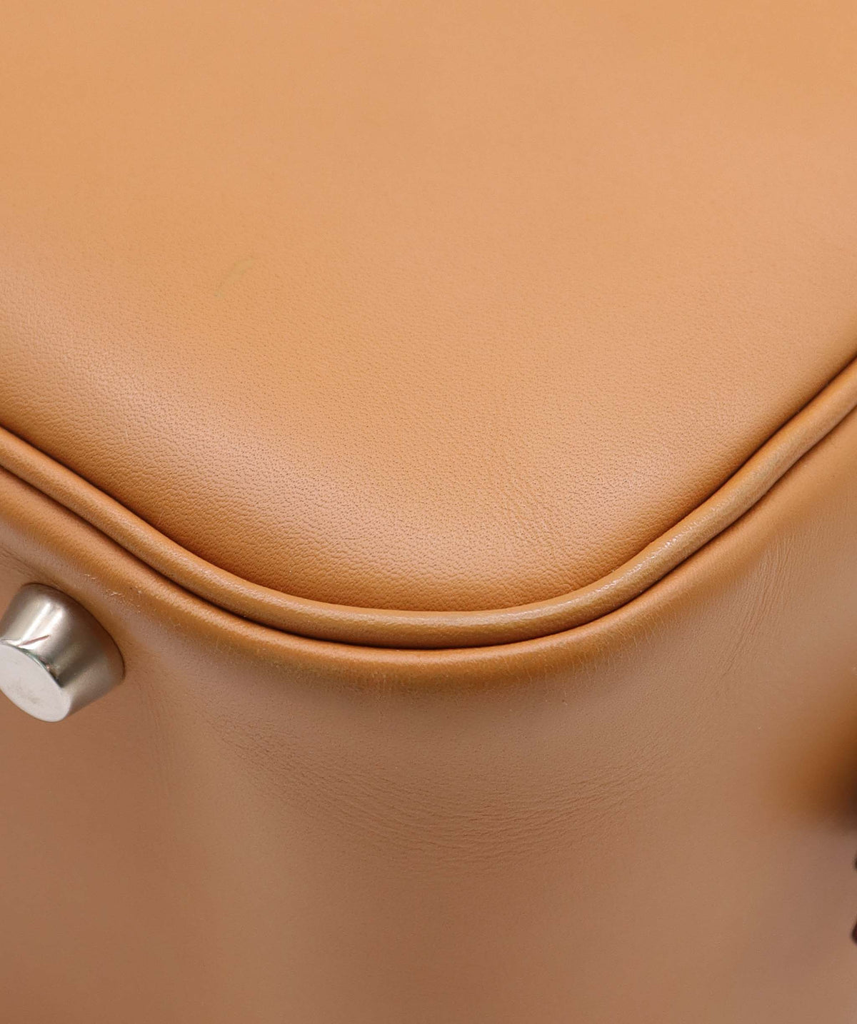 Luxury Promise HERMES PLUME 28 NATUREL VEAU CHAMONIX HAND BAG 2004 SQUARE H PALLADIUM HARDWARE DXBS6649