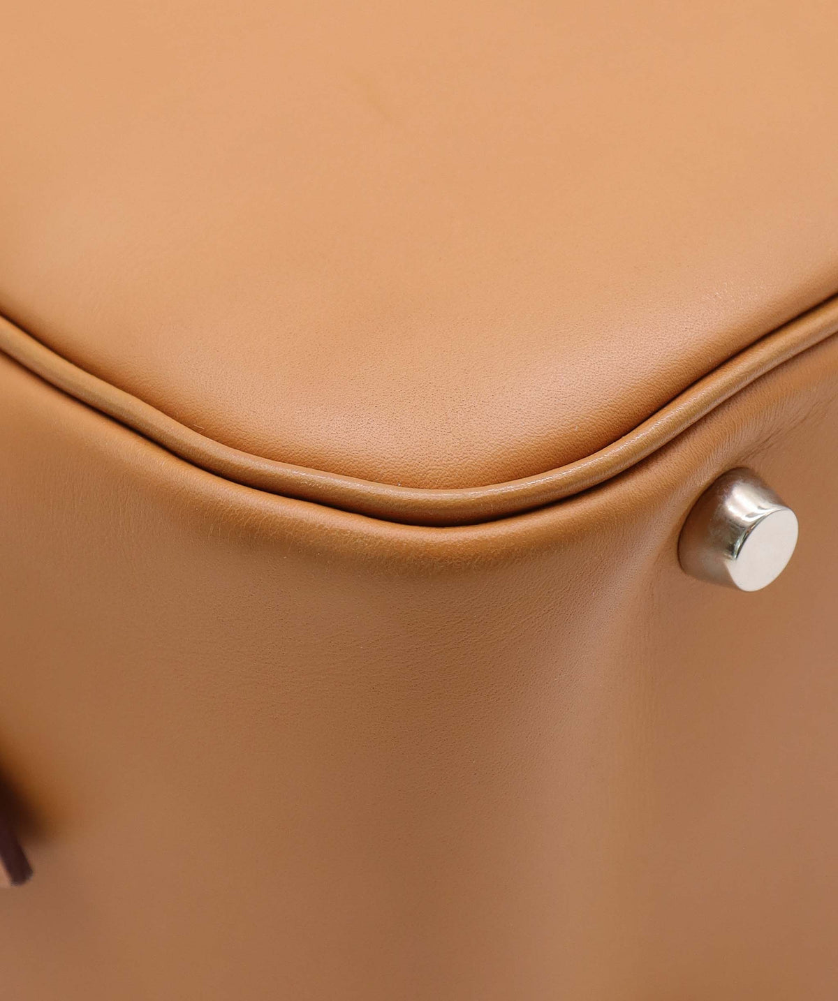 Luxury Promise HERMES PLUME 28 NATUREL VEAU CHAMONIX HAND BAG 2004 SQUARE H PALLADIUM HARDWARE DXBS6649