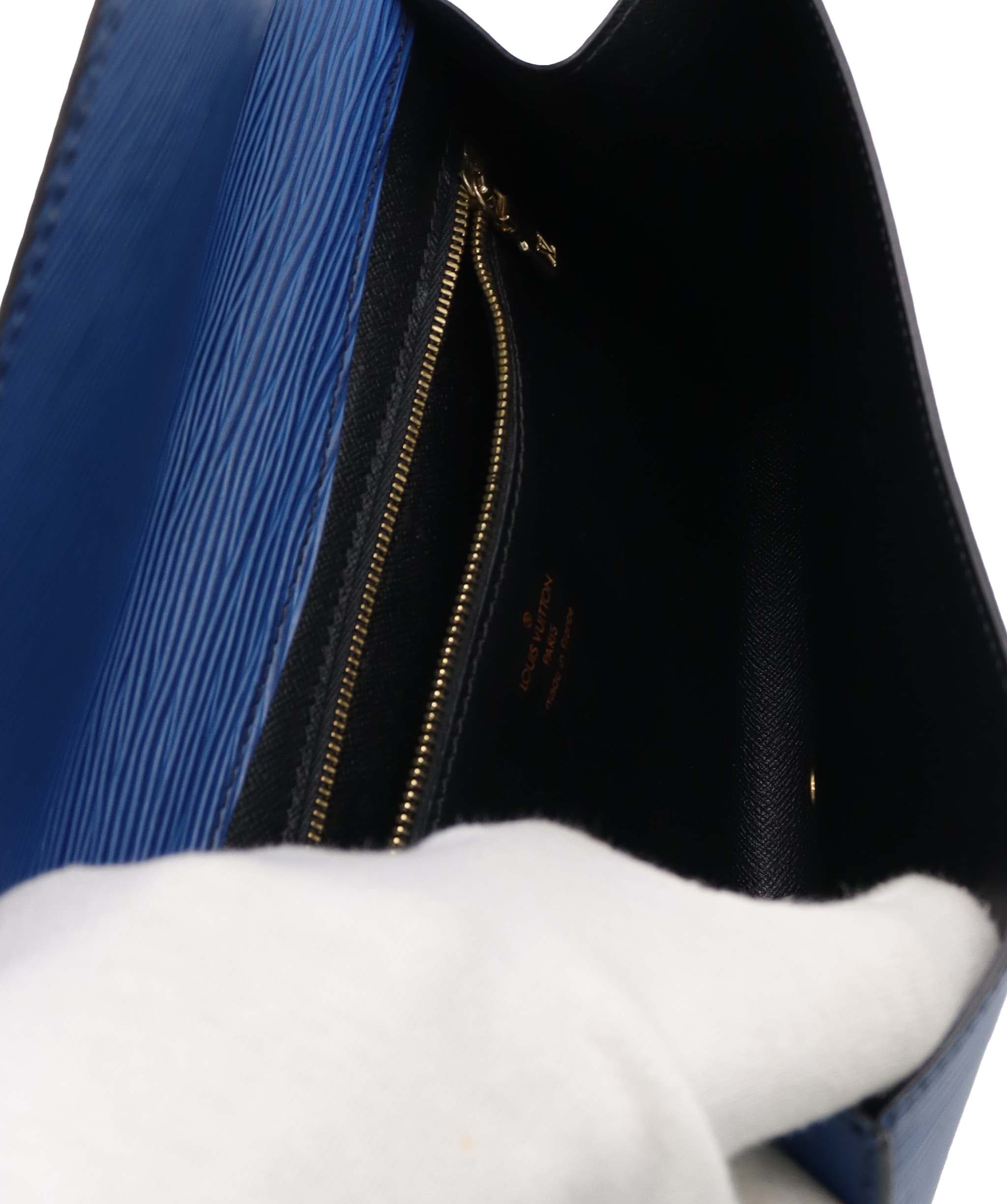 Luxury Promise LOUIS VUITTON Epi Art Deco Clutch Bag Blue M52635 LV Auth BA5485 BA5485 DXBS6375