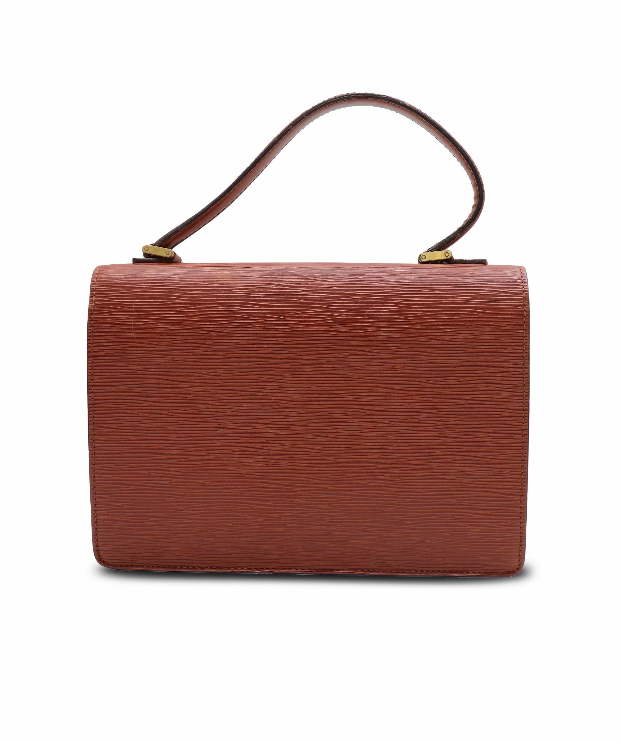 Luxury Promise LOUIS VUITTON Epi Concorde Hand Bag Brown M52133 LV Auth BA4998 BA4998 DXBS6376