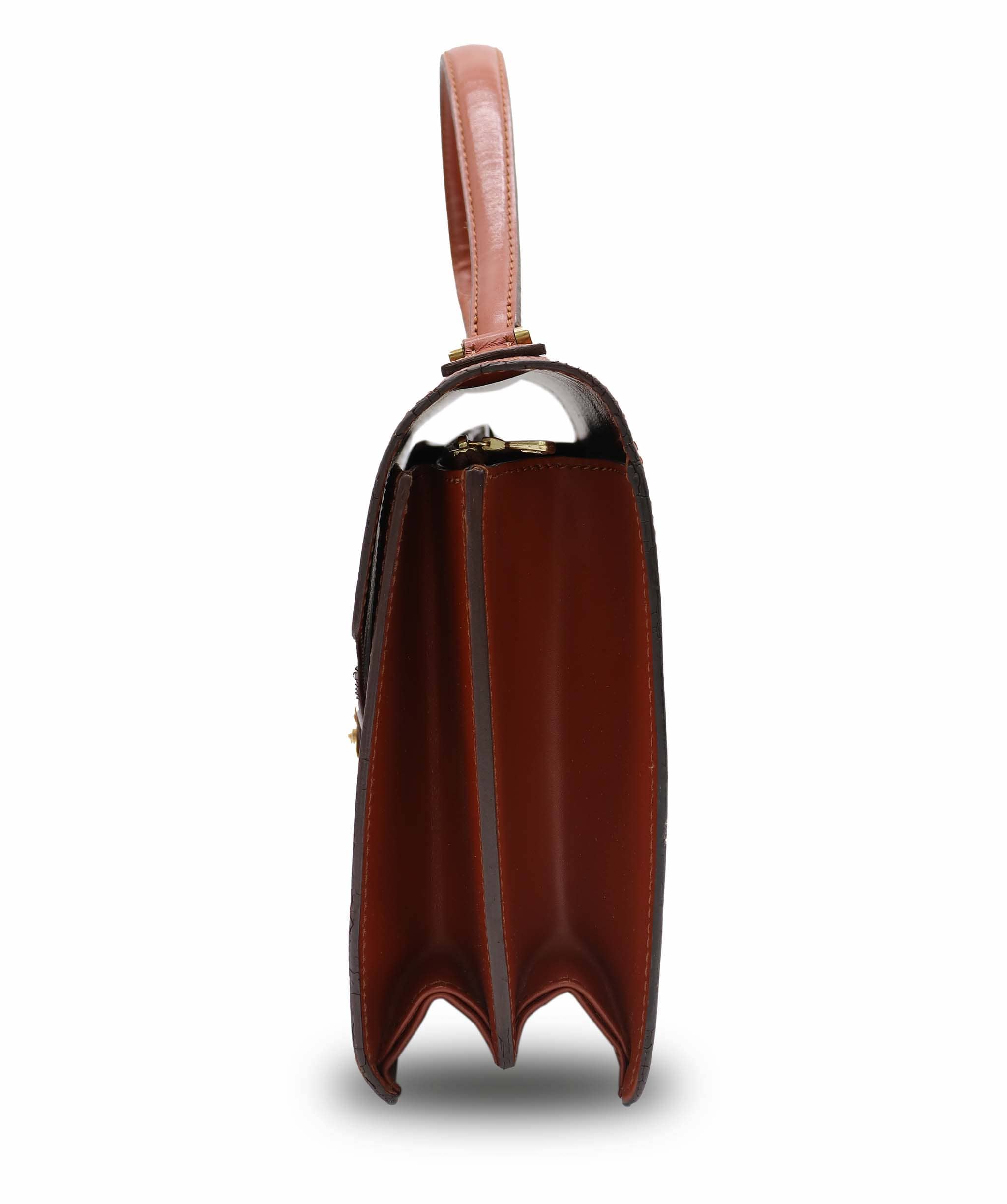 Luxury Promise LOUIS VUITTON Epi Concorde Hand Bag Brown M52133 LV Auth BA4998 BA4998 DXBS6376
