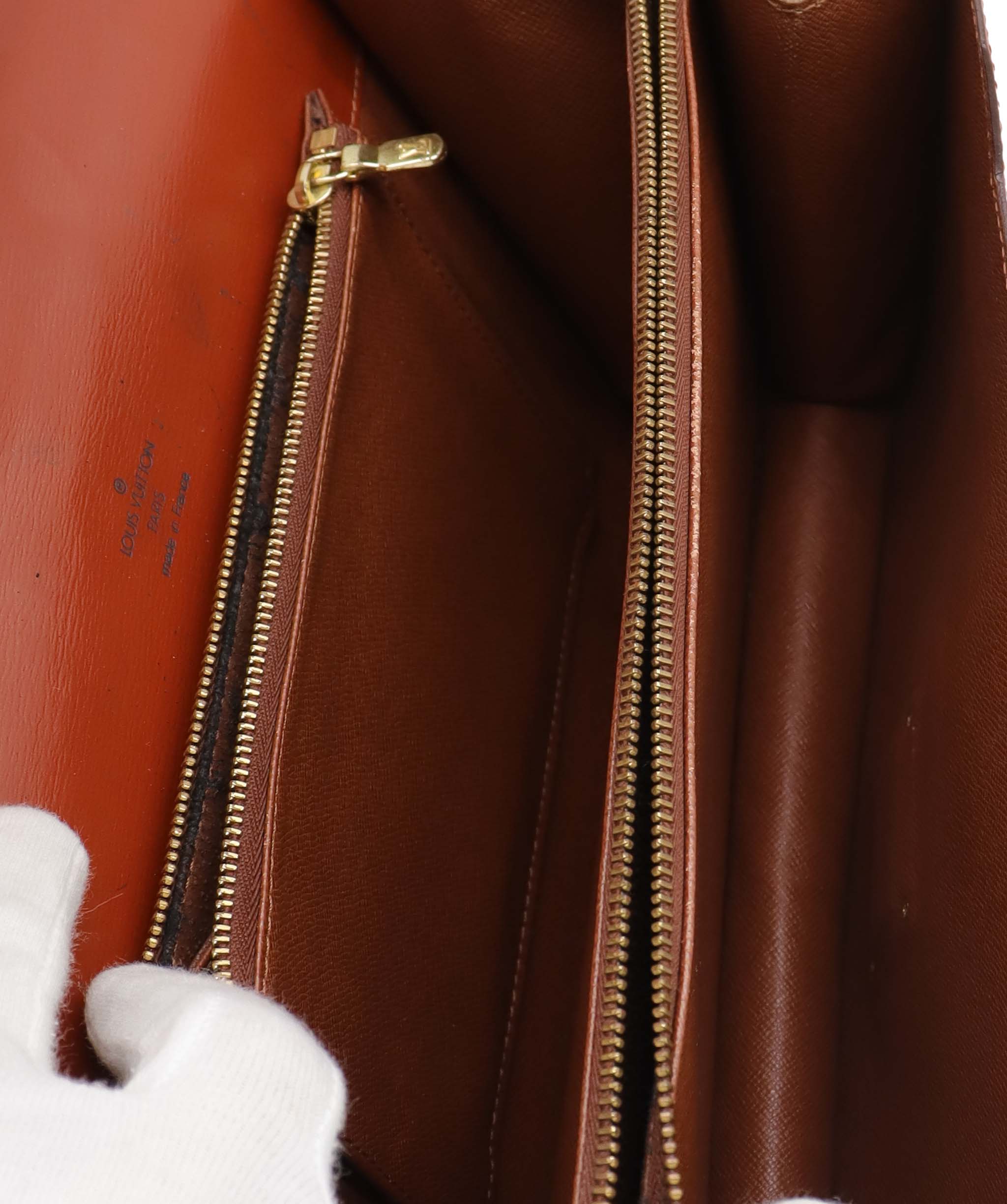 Luxury Promise LOUIS VUITTON Epi Concorde Hand Bag Brown M52133 LV Auth BA4998 BA4998 DXBS6376