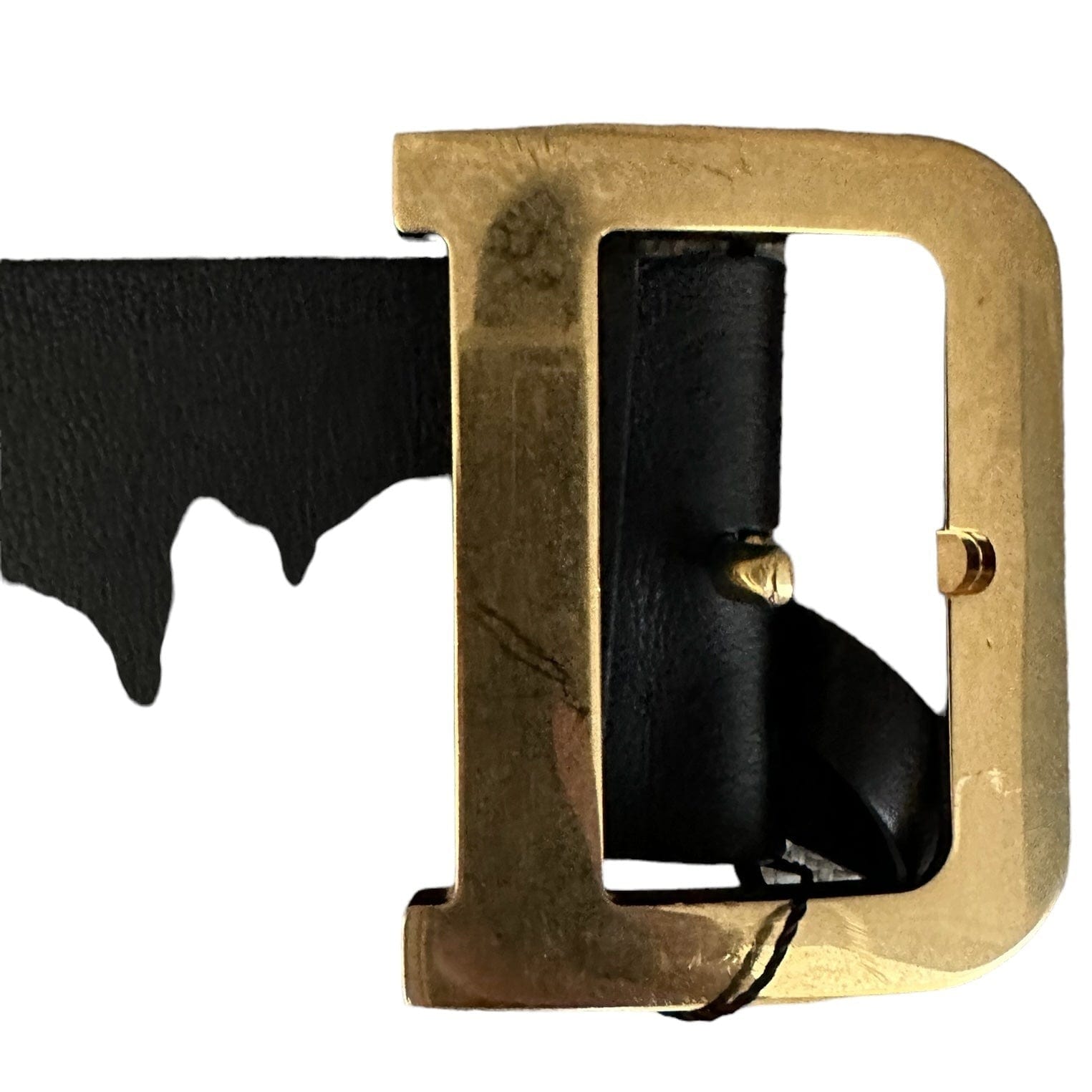 Luxury Promise Dior Wide DiorQuake Black Belt with GHW - 75cm