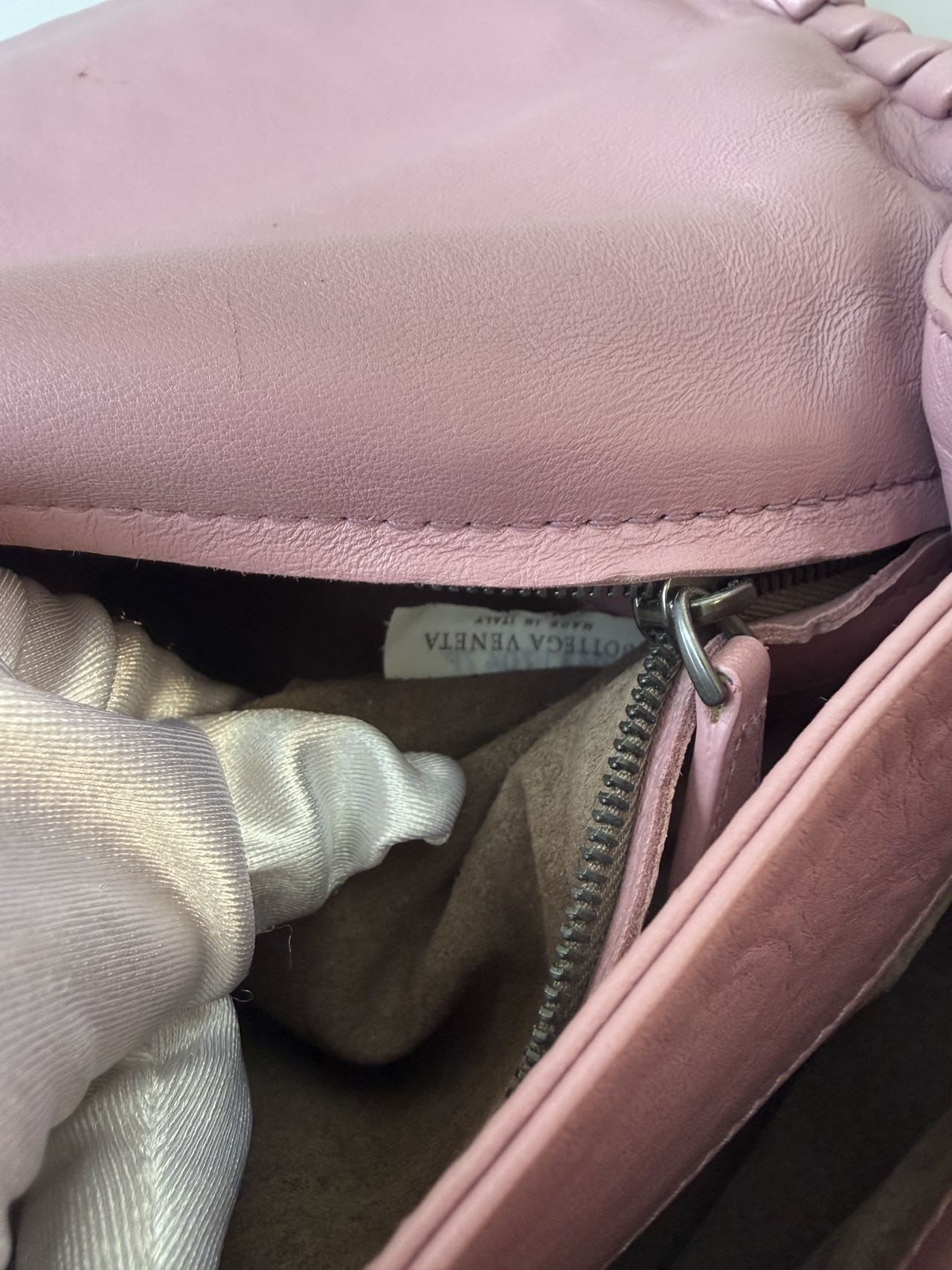 Luxury Promise Bottega Veneta Olimpia Medium Shoulder Bag  Dusty Rose Pink