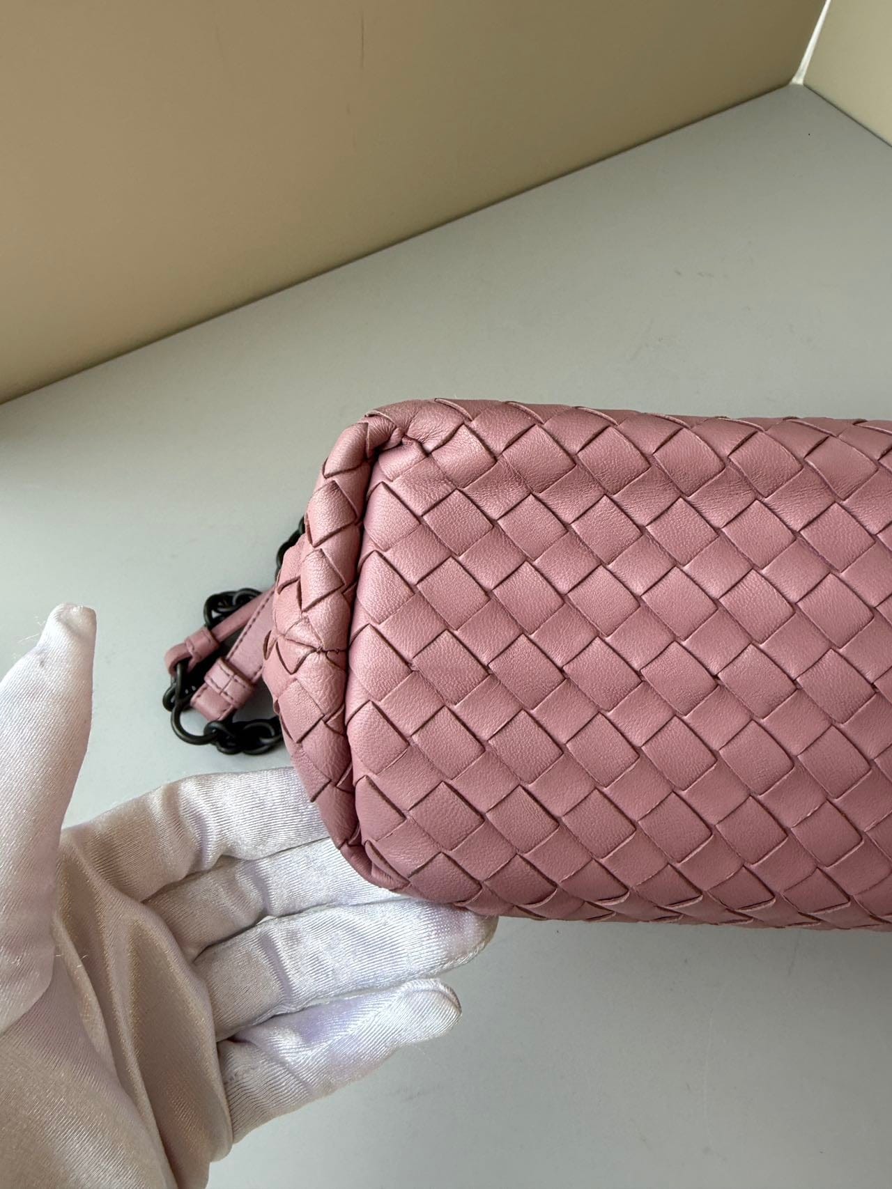 Luxury Promise Bottega Veneta Olimpia Medium Shoulder Bag  Dusty Rose Pink