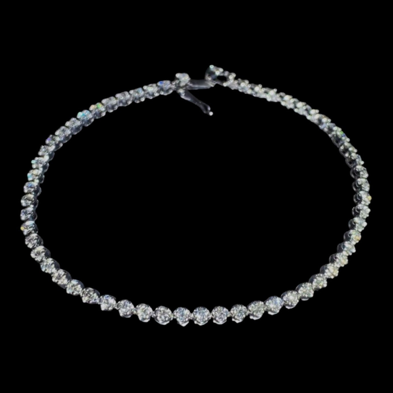 Luxury Promise 1.99ct White Diamond Tennis Bracelet set in 18K White Gold