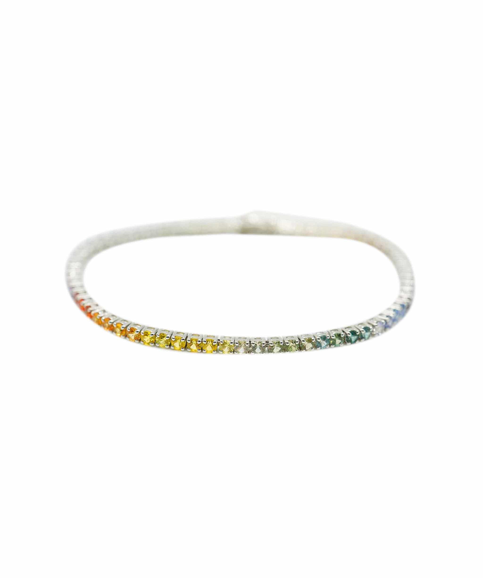Luxury Promise Multi Colour Sapphire Tennis Bracelet