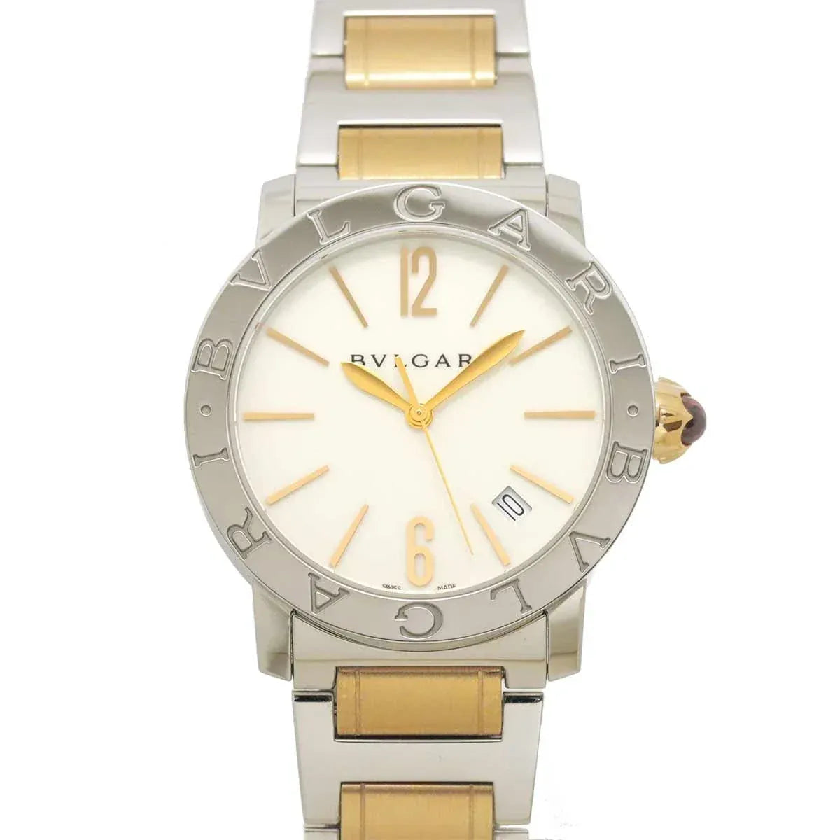 LUXURY PROMISE BVLGARI BVLGARIBVLGARI BBL37S Combination White Dial 750 Pink Gold 90334947