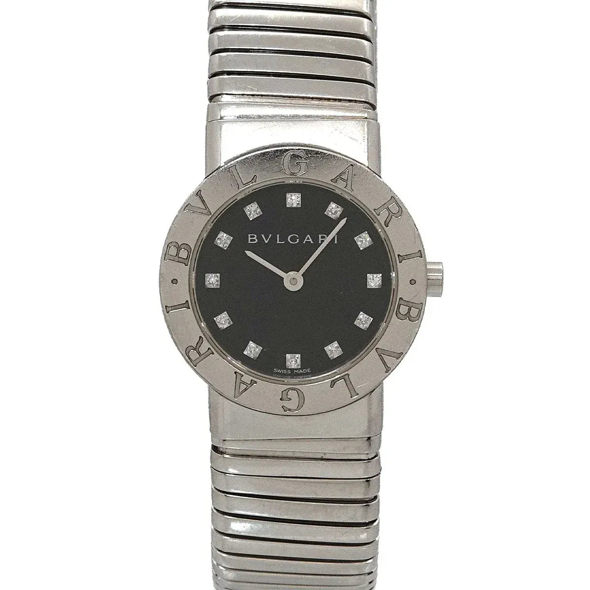 Luxury Promise BVLGARI BVLGARIBVLGARI Tubogas BB262TS 12P Diamond Quartz 90344191