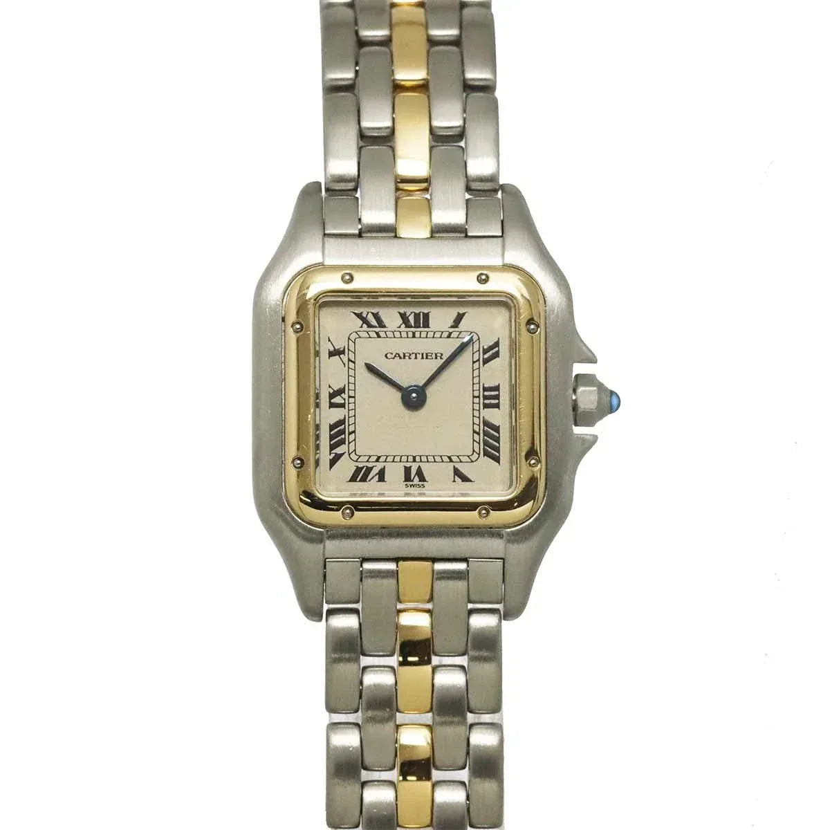 Luxury Promise Cartier Panthere one Row SM Quartz 84083241 YG Ladies Watch 90327721