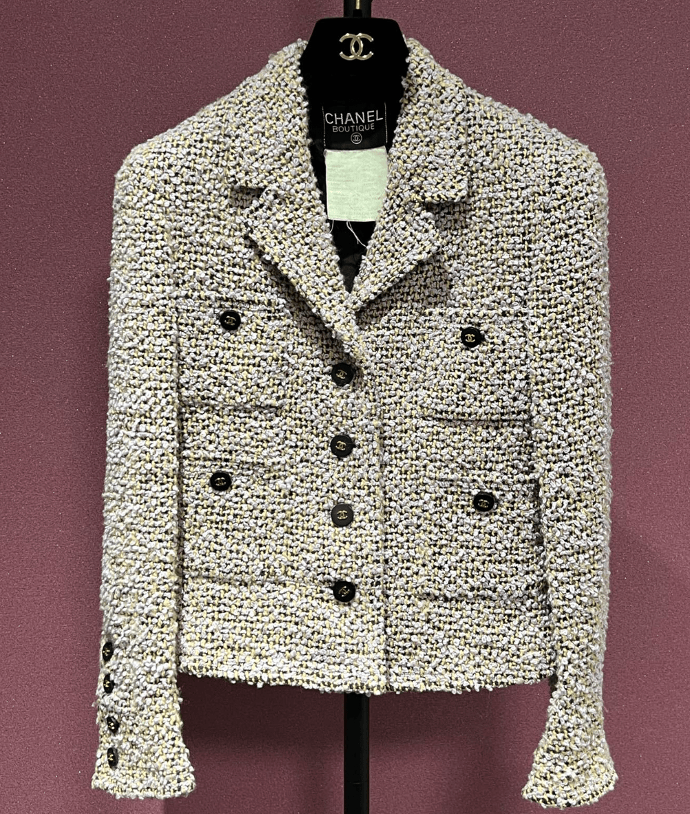 Luxury Promise CHANEL 1994 TWEED BOUCLE JACKET 36 FT102114