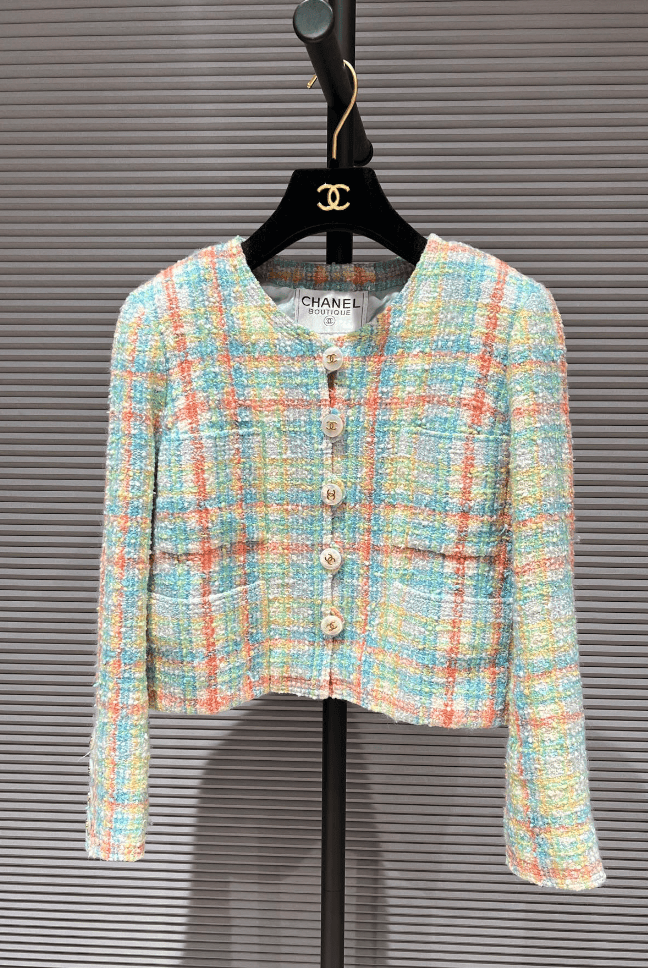 Luxury Promise CHANEL 1997 MOP BUTTON JACKET 38 FT101029