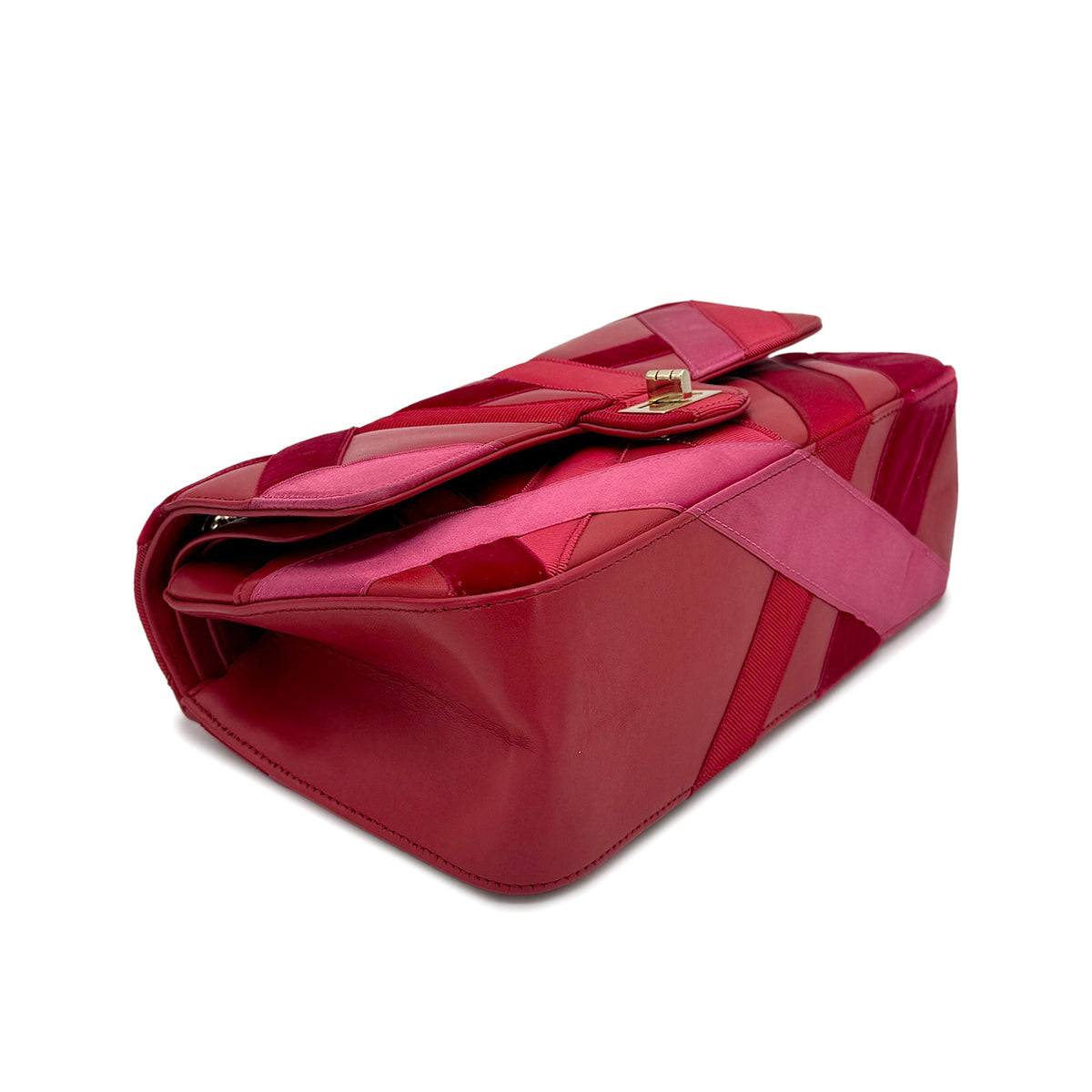 LUXURY PROMISE CHANEL 2.55 CHAIN SHOULDER BAG RED LAMB SKIN 90274412