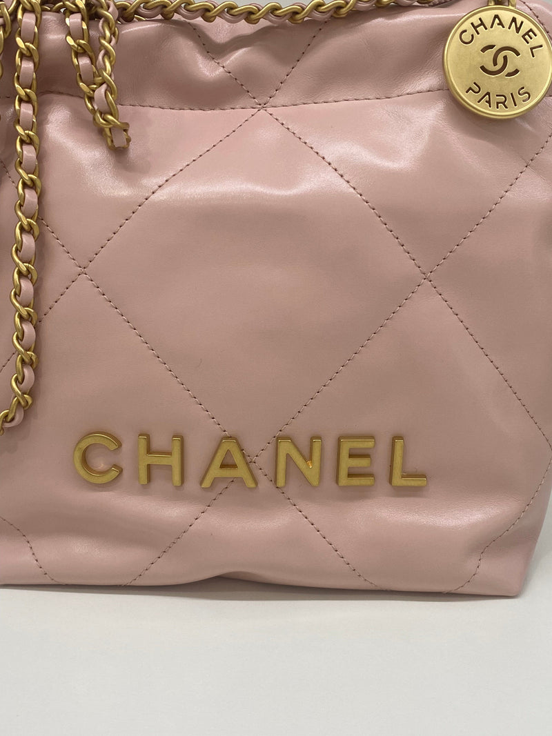Chanel 22 Mini Bag Iridescent Pearl Calfskin – Coco Approved Studio