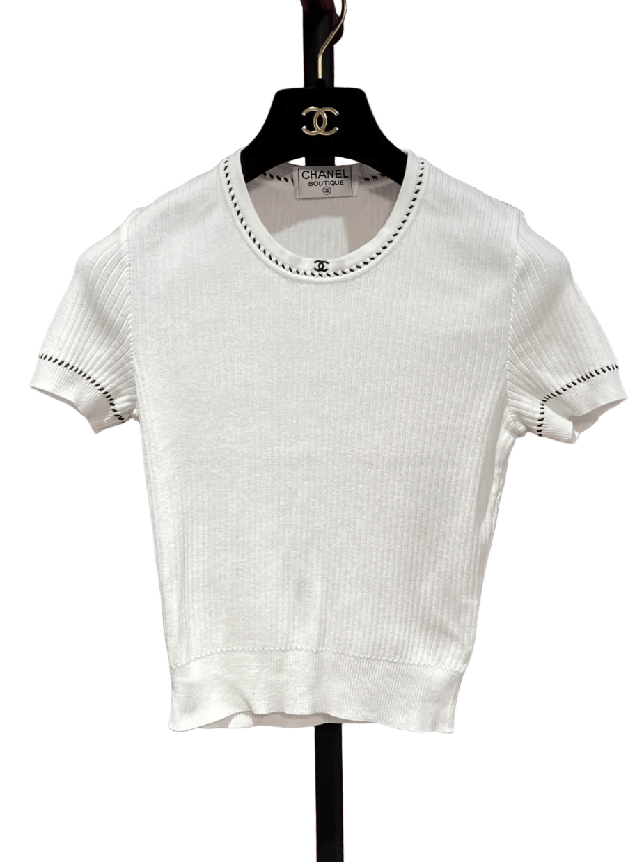 Luxury Promise CHANEL 96 WHITE T SHIRT FT102070