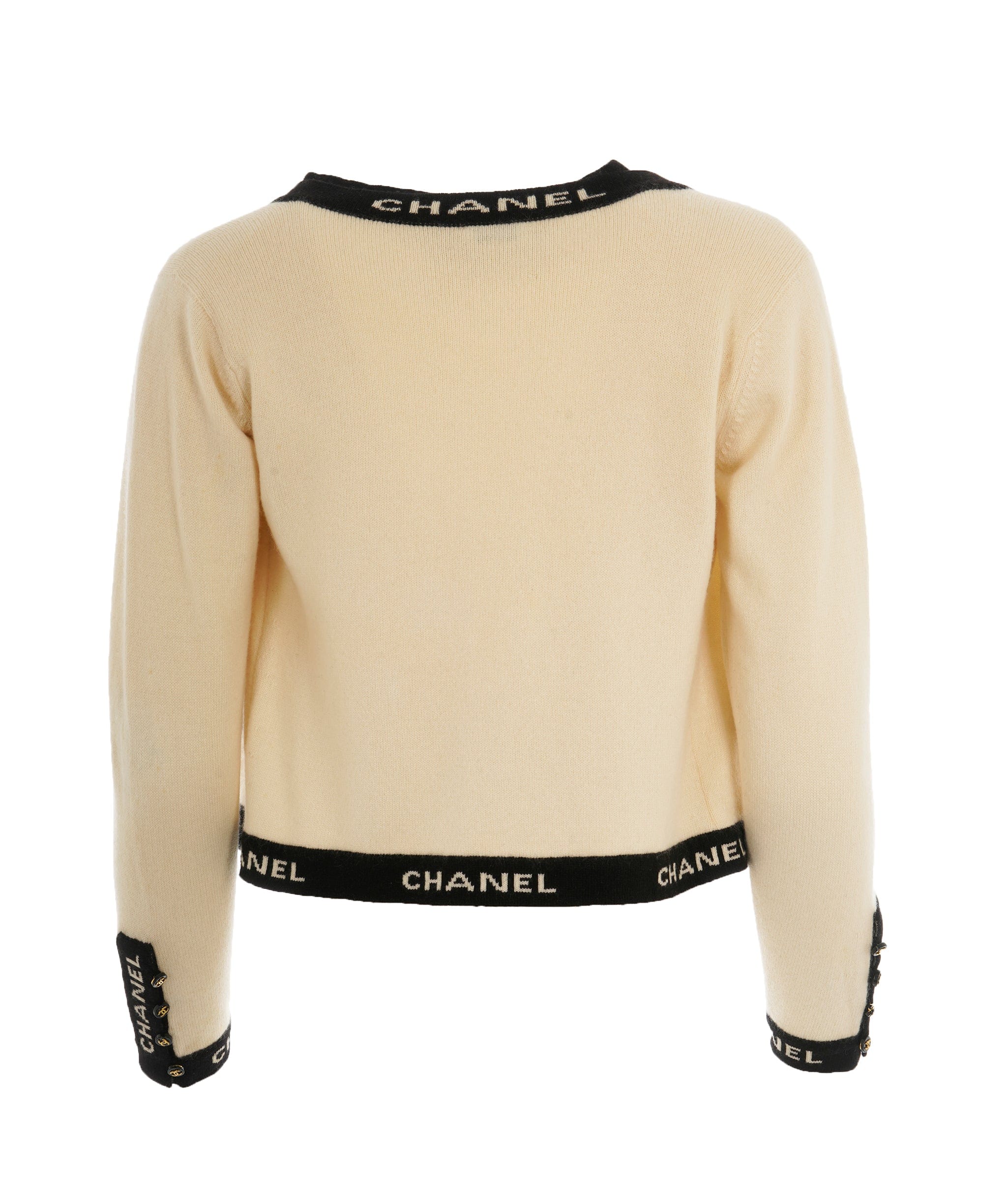 Luxury Promise Chanel Barbie set cardigan cashmere cream  FT237