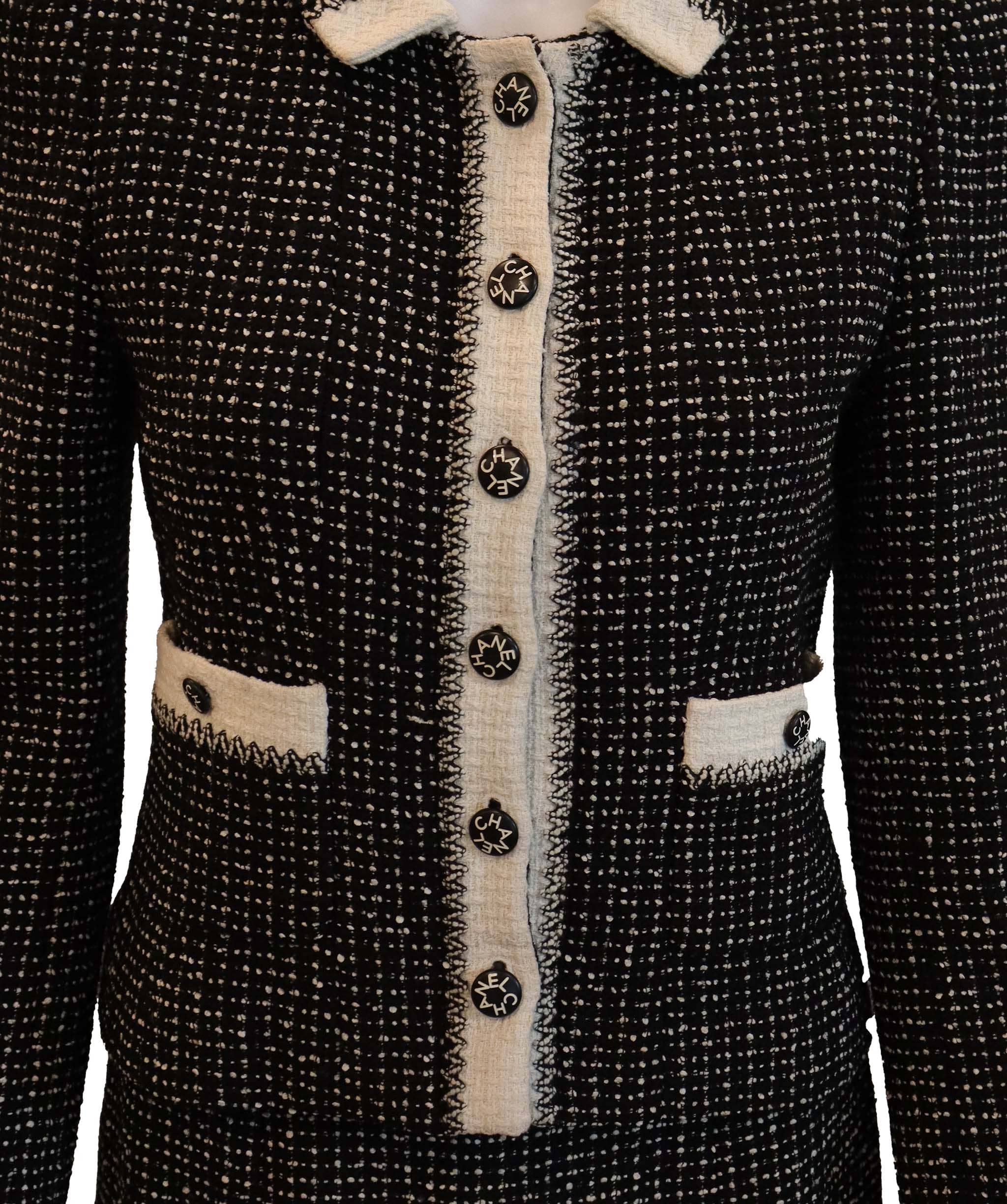 Luxury Promise Chanel black white blazer set FT301