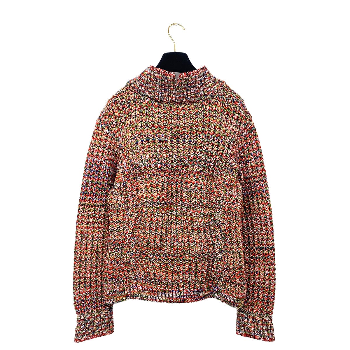 LUXURY PROMISE CHANEL COCOMARK KNIT TOPS MULTICOLOR WOOL 44 P47 RTW 90305912
