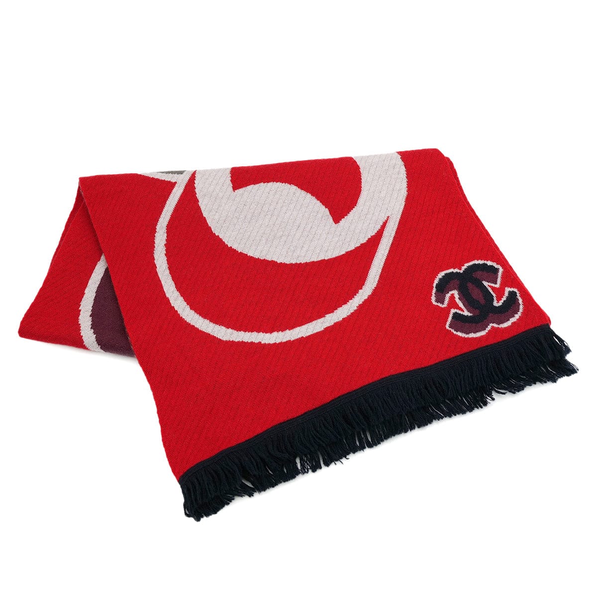 LUXURY PROMISE CHANEL COCOMARK WINTER SCARF MULTICOLOR CASHMERE ACCESSORY 90309193