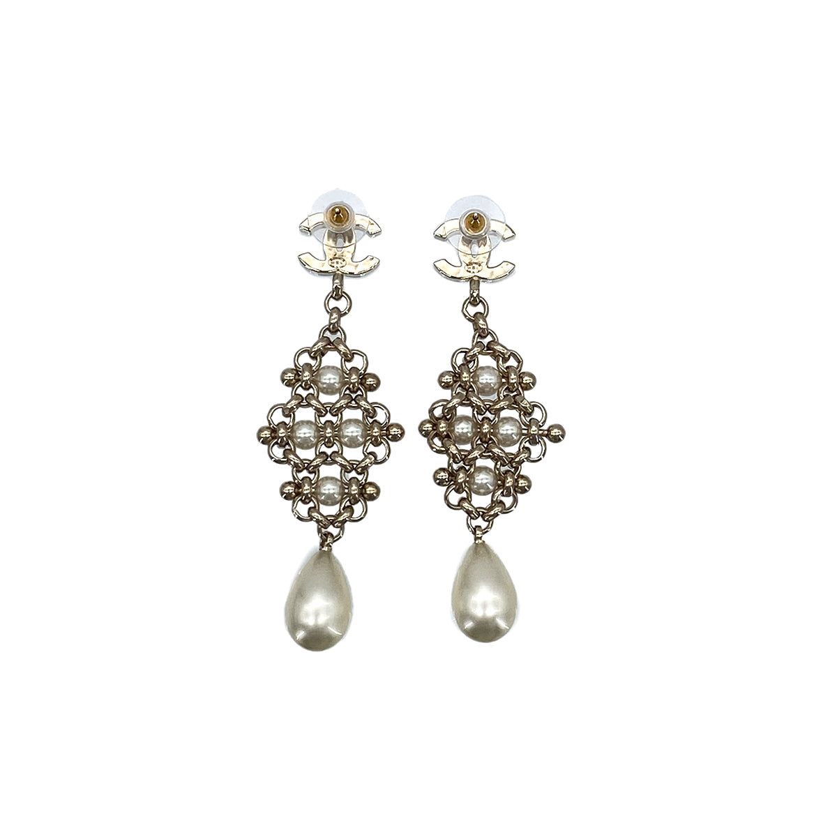 LUXURY PROMISE CHANEL EARRINGS COCOMARK FAUX PEARL ACCESSORY B20C 90276377