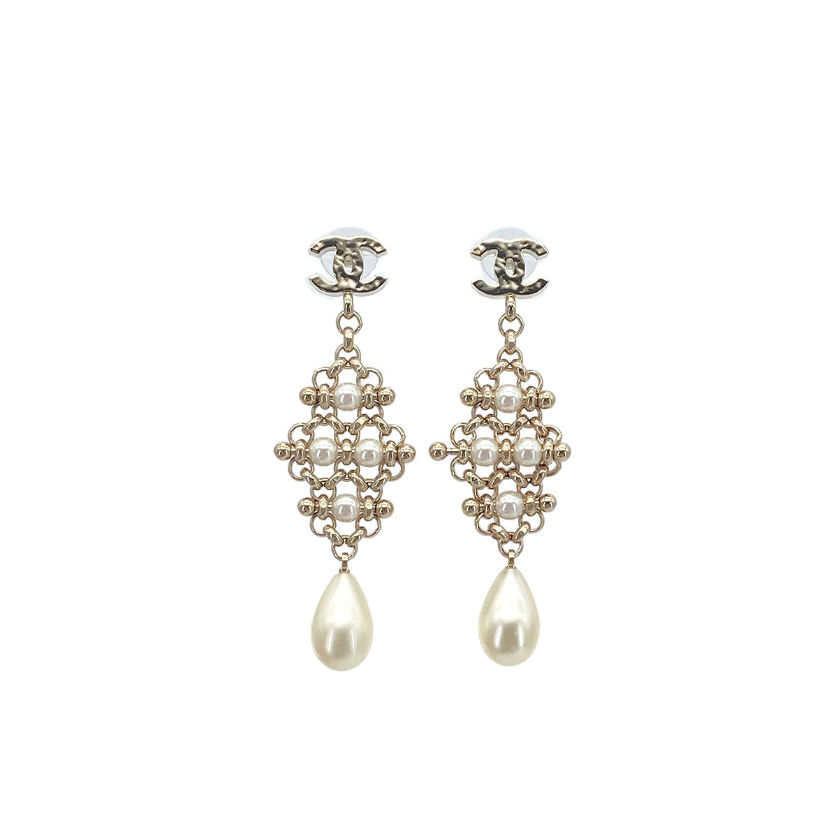 LUXURY PROMISE CHANEL EARRINGS COCOMARK FAUX PEARL ACCESSORY B20C 90276377