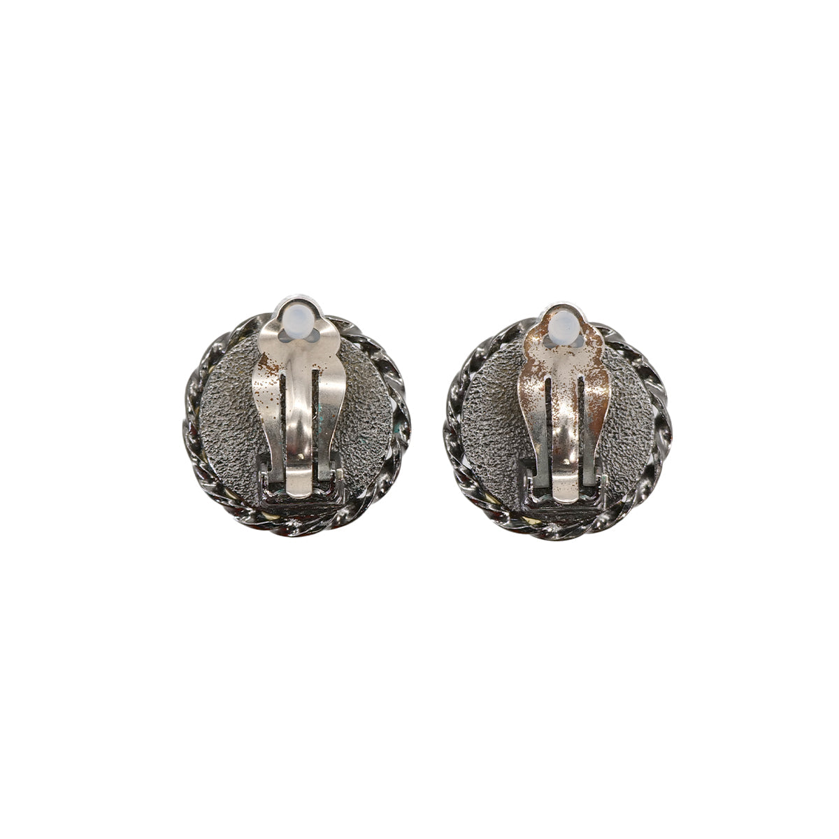 LUXURY PROMISE CHANEL EARRINGS MADEMOISELLE SILVER ACCESSORY 03P 90321049