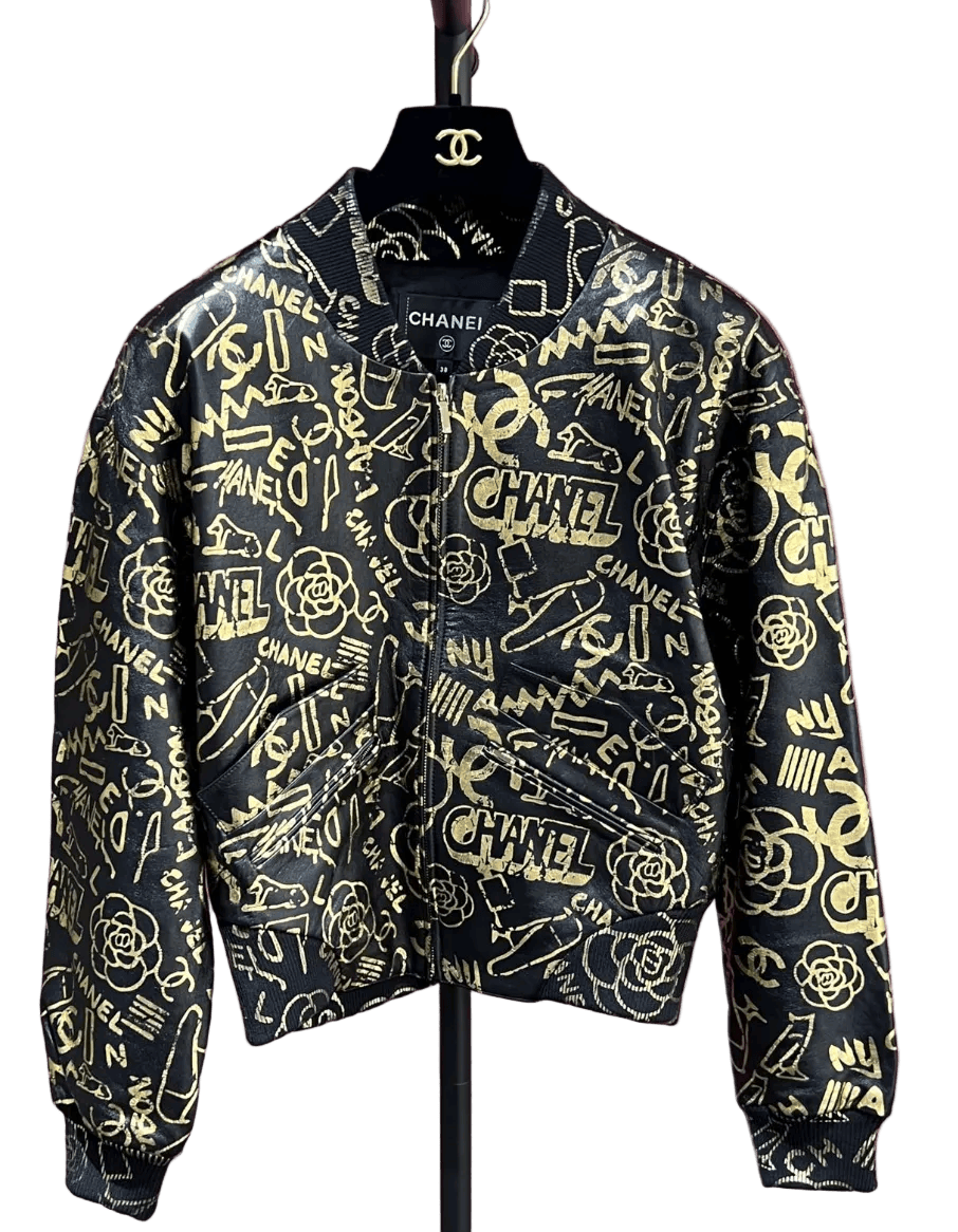 Luxury Promise CHANEL EGYPTIAN LEATHER BOMBER 38 FT102082