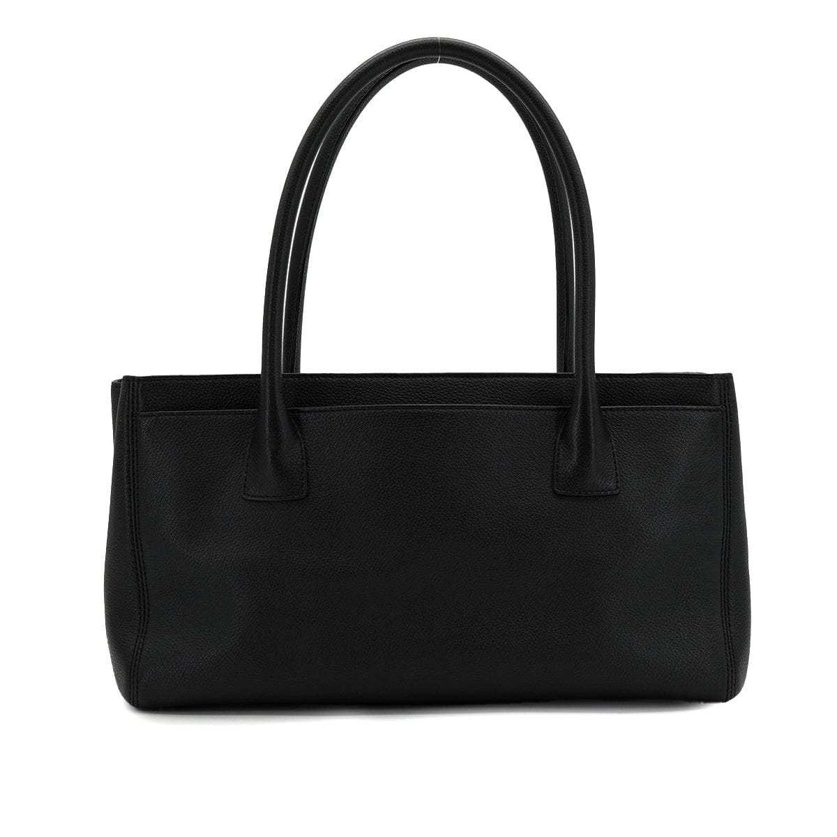 LUXURY PROMISE CHANEL EXECUTIVE TOTE HAND BAG BLACK LEATHER GOLD HARDWARE 90335833