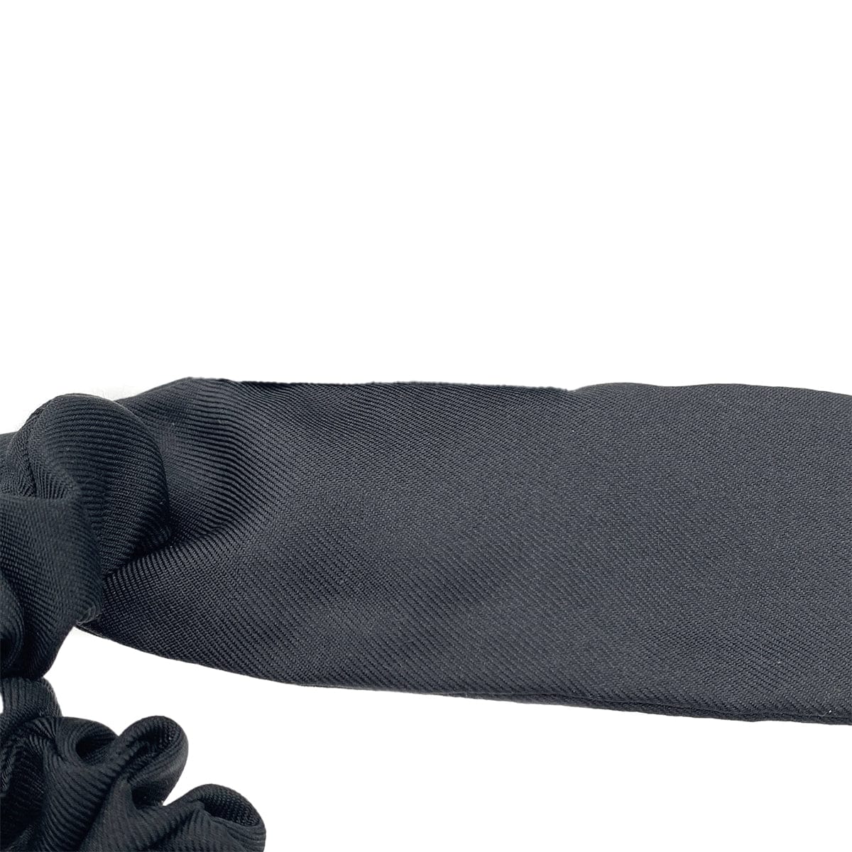 LUXURY PROMISE CHANEL HAIR RUBBER LOGO RIBBON HAIR ACCESSORY BLACK 90276775