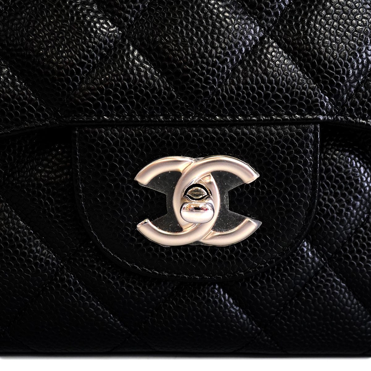 LUXURY PROMISE CHANEL JUMBO MATELASSE 30 CHAIN SHOULDER BAG BLACK CAVIAR SKIN SILVER HARDWARE 90342415