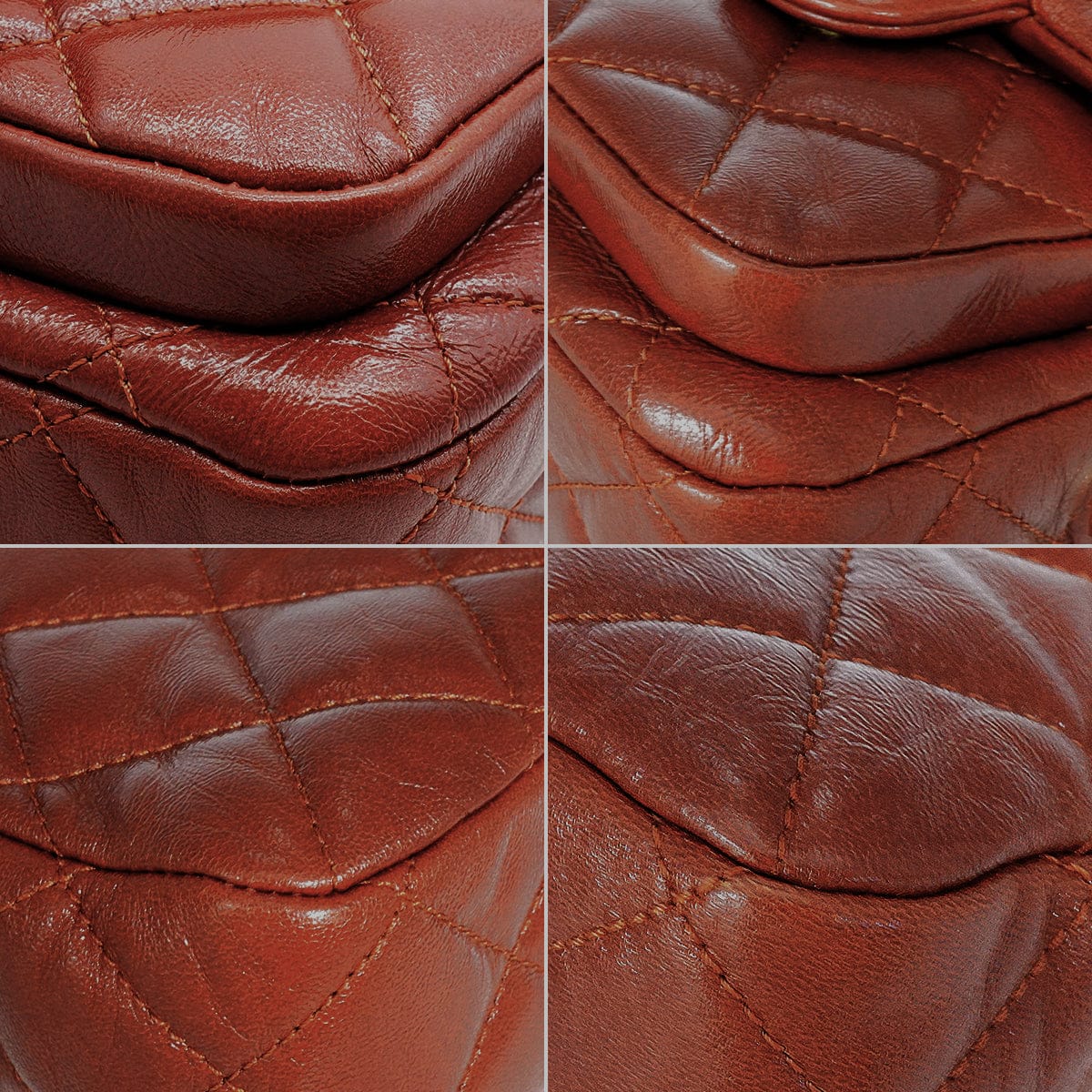 LUXURY PROMISE CHANEL MATELASSE DOUBLE COCOMARK CHAIN SHOULDER HAND BAG BROWN LEATHER GOLD HARDWARE 90342593