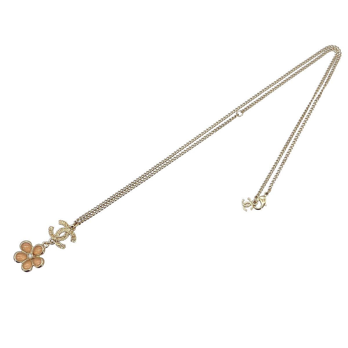 LUXURY PROMISE CHANEL NECKLACE COCOMARK FLOWER MOTIVE ACCESSORY A18C 90272316