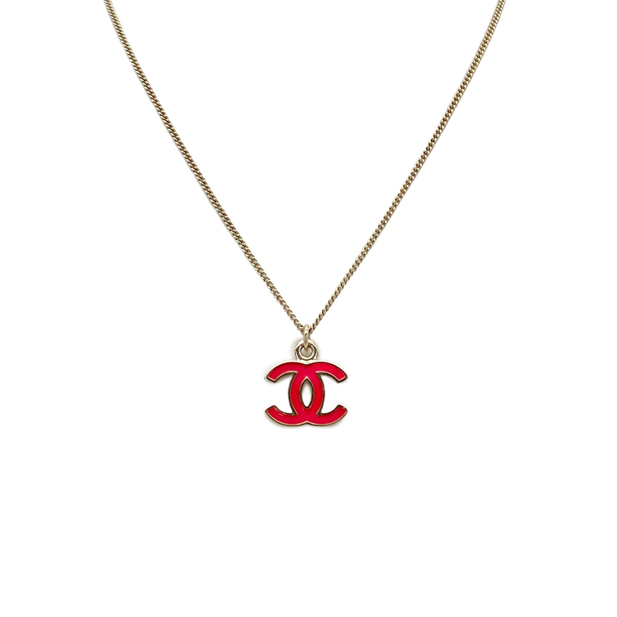 LUXURY PROMISE CHANEL NECKLACE COCOMARK PINK GOLD ACCESSORY 04A 90279748