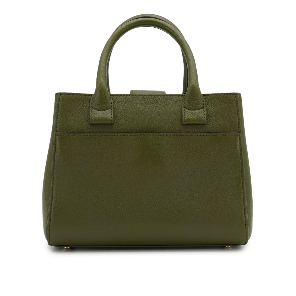 LUXURY PROMISE CHANEL NEO EXECUTIVE TOTE SHOULDER BAG GREEN LEATHER GOLD HARDWARE 90335588
