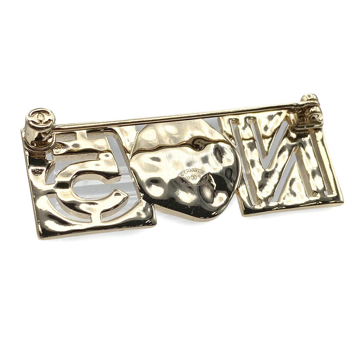 LUXURY PROMISE CHANEL No.5 COCOMARK BROOCH RHINESTONE FAKEPEARL ACCESSORY B22S 90274468