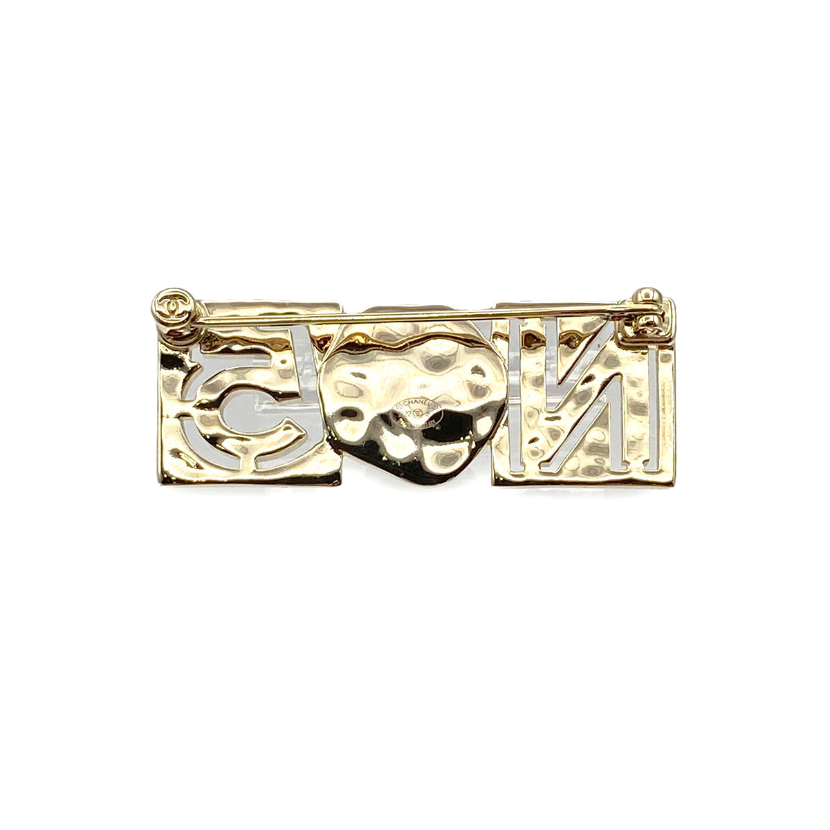 LUXURY PROMISE CHANEL No.5 COCOMARK BROOCH RHINESTONE FAKEPEARL ACCESSORY B22S 90274468