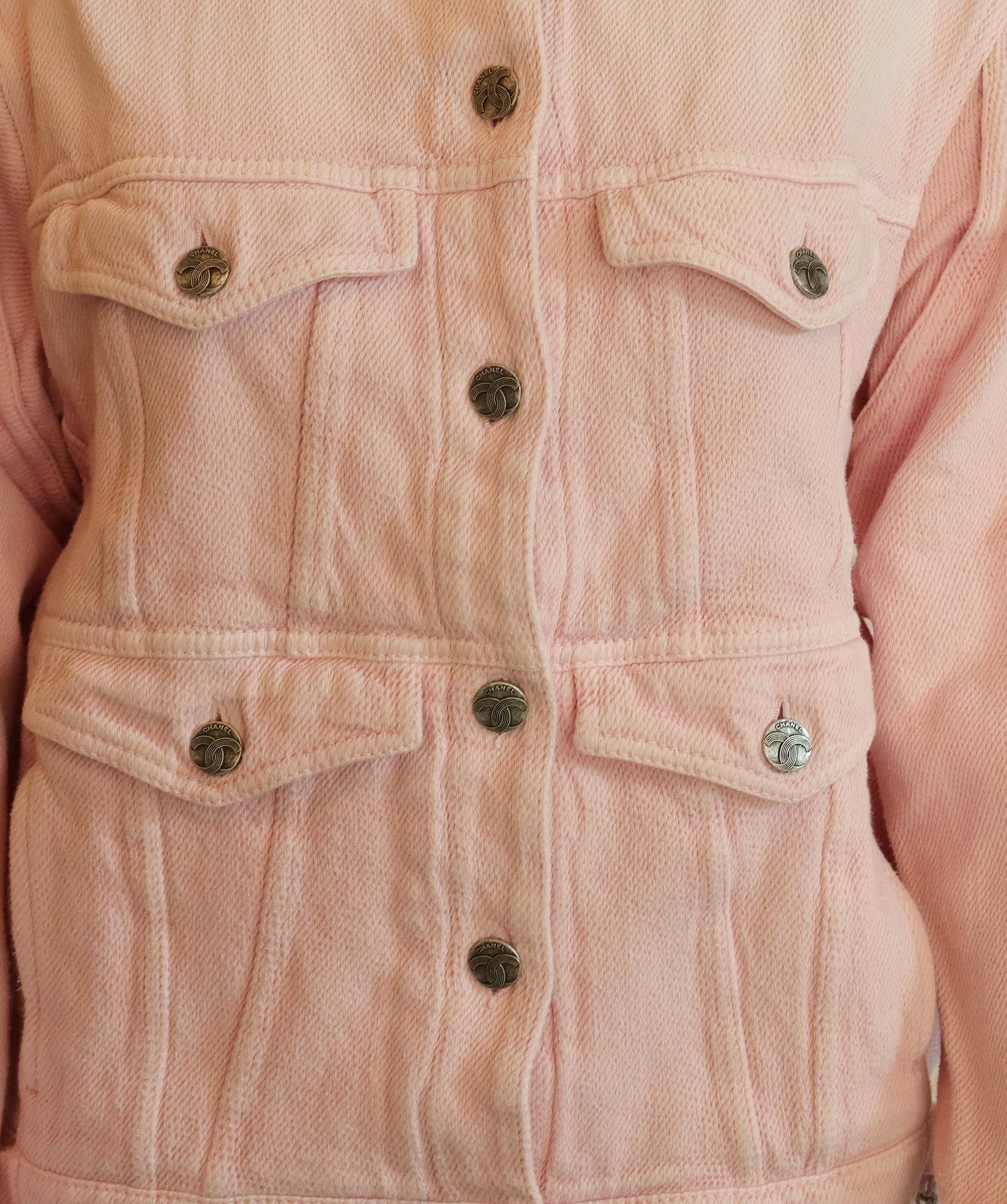 Luxury Promise CHANEL PINK DENIM JACKET FT34