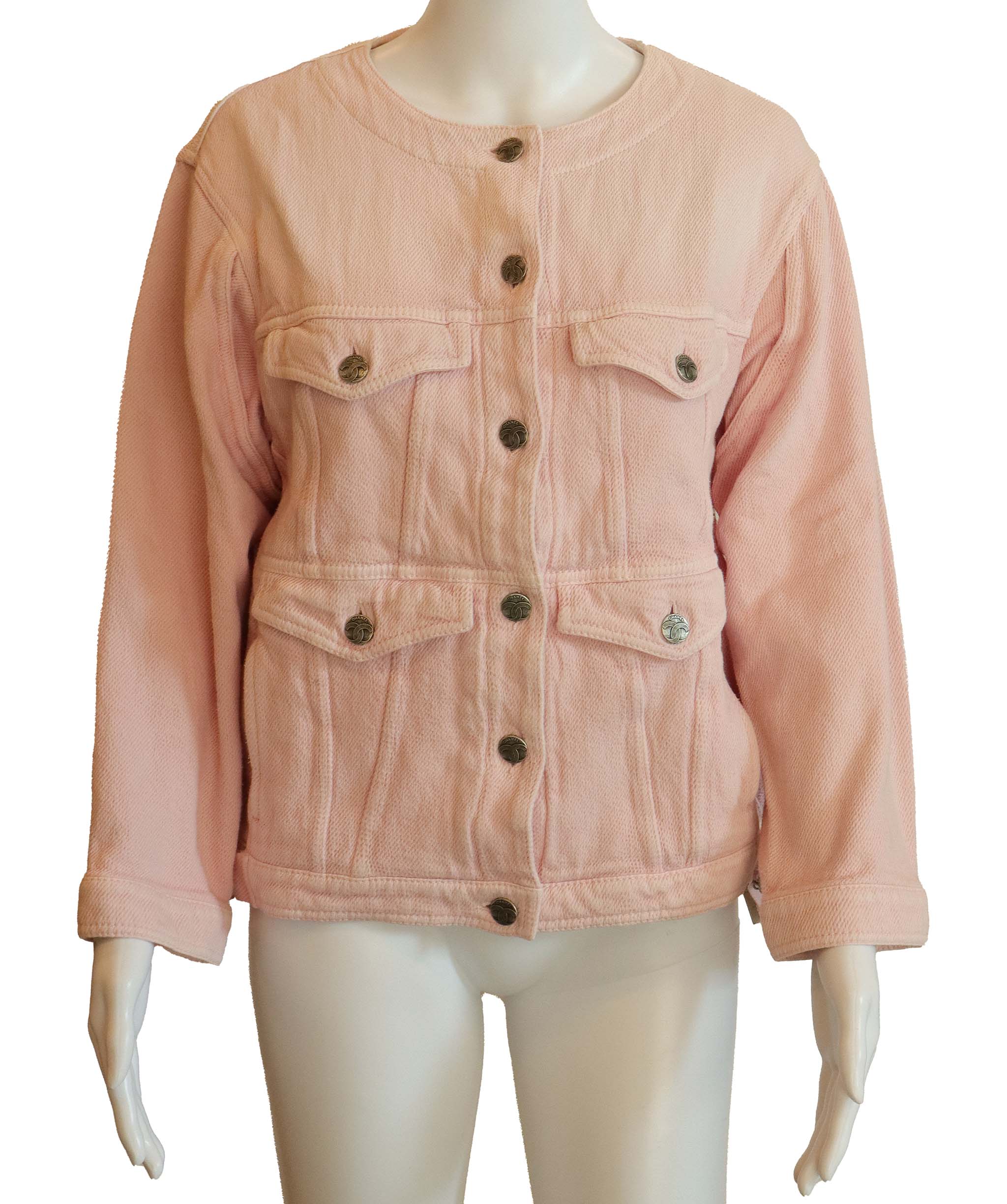 Luxury Promise CHANEL PINK DENIM JACKET FT34