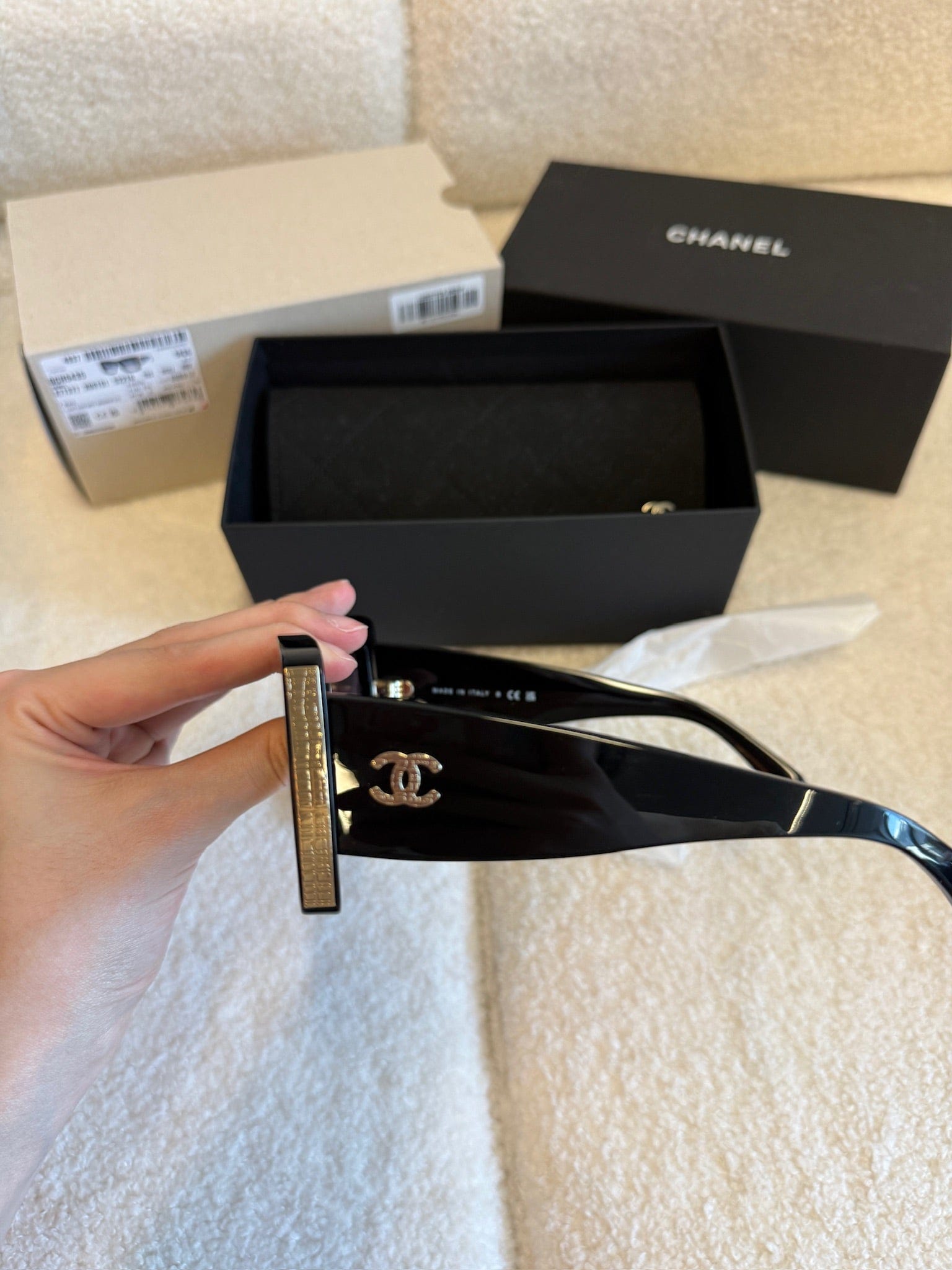 Luxury Promise Chanel Square Sunglasses CH5435 Black