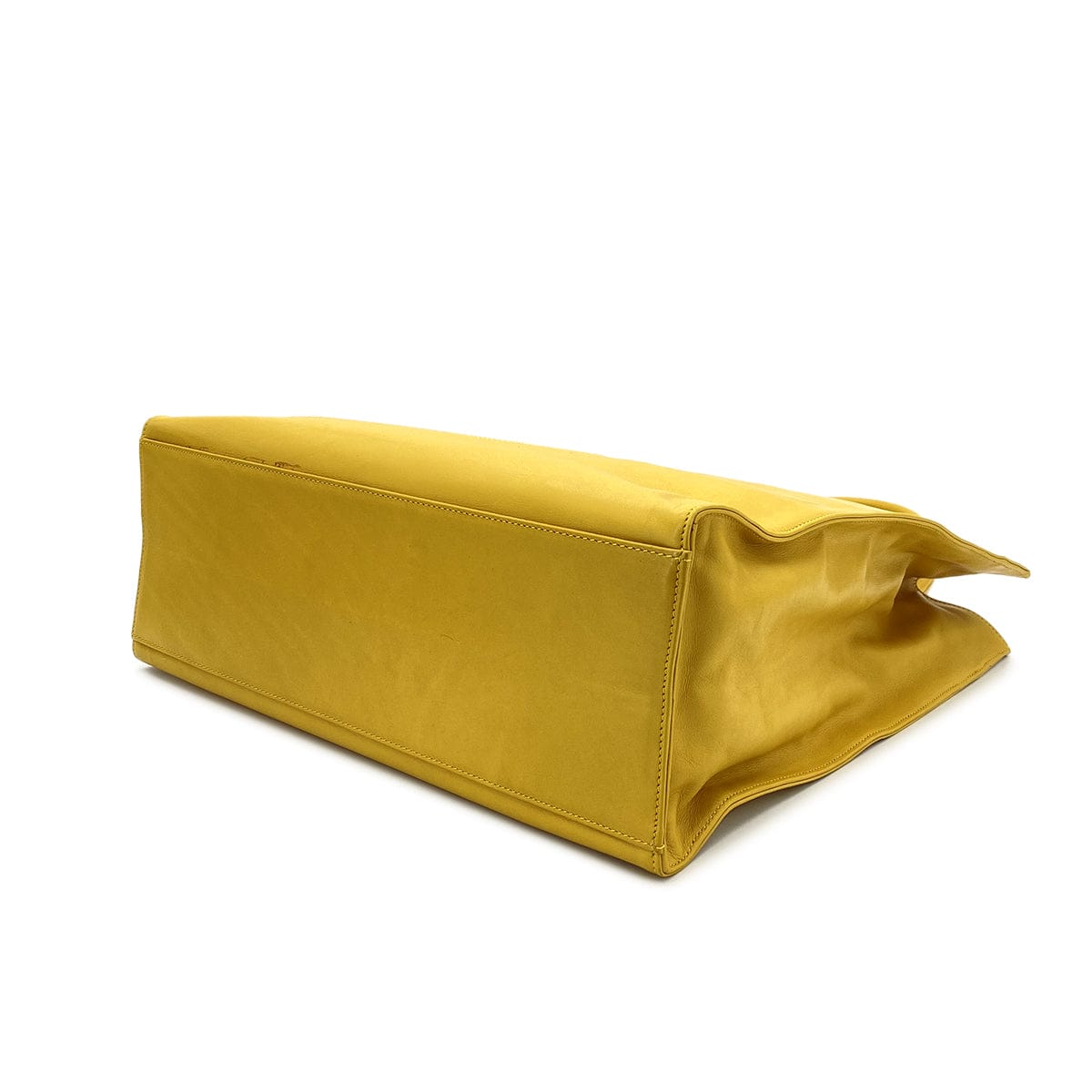 LUXURY PROMISE CHANEL VINTAGE BIG COCO TOTE BAG YELLOW LAMB SKIN 90282762