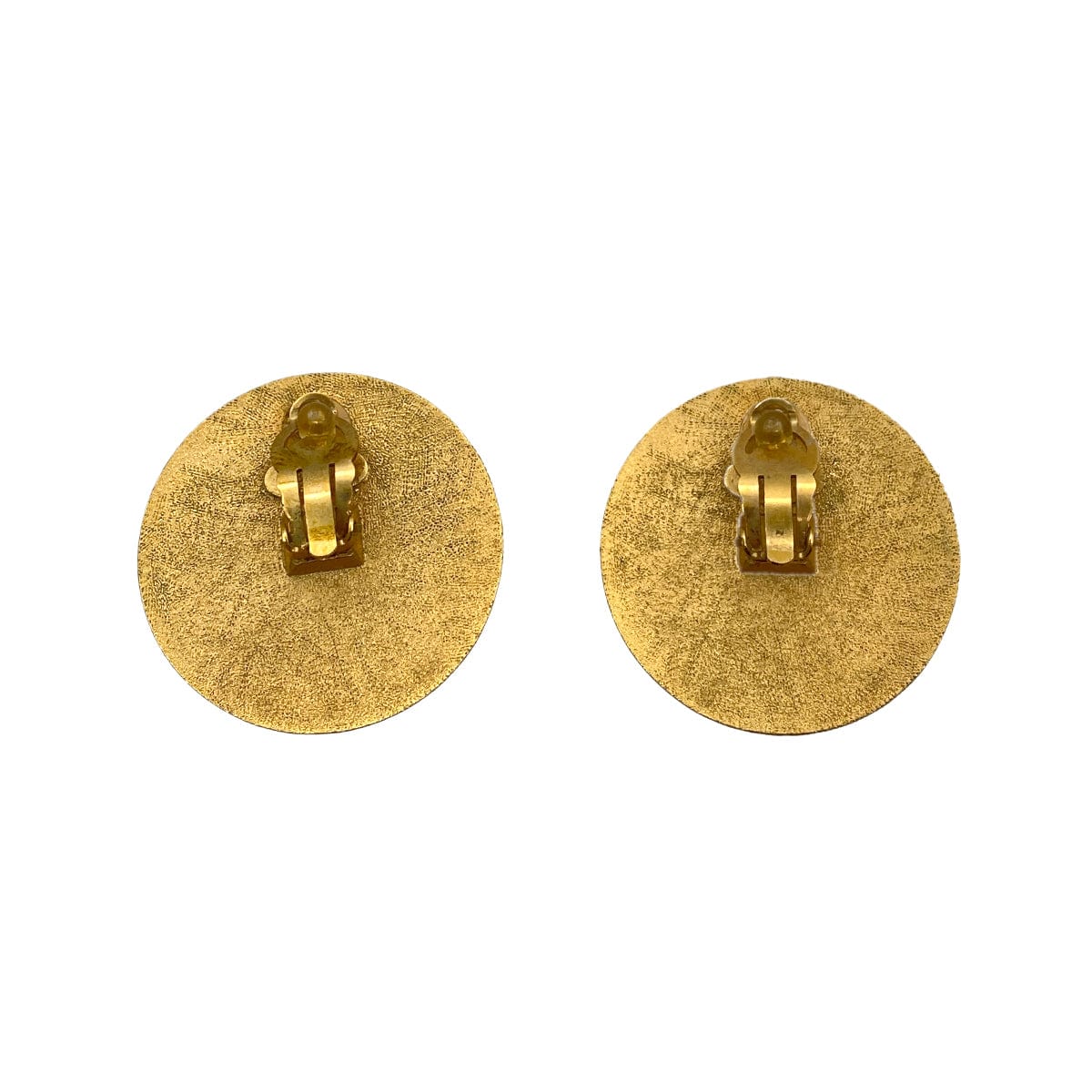 LUXURY PROMISE CHANEL VINTAGE EARRINGS COCOMARK ROUND ACCESSORY 93P 90262840