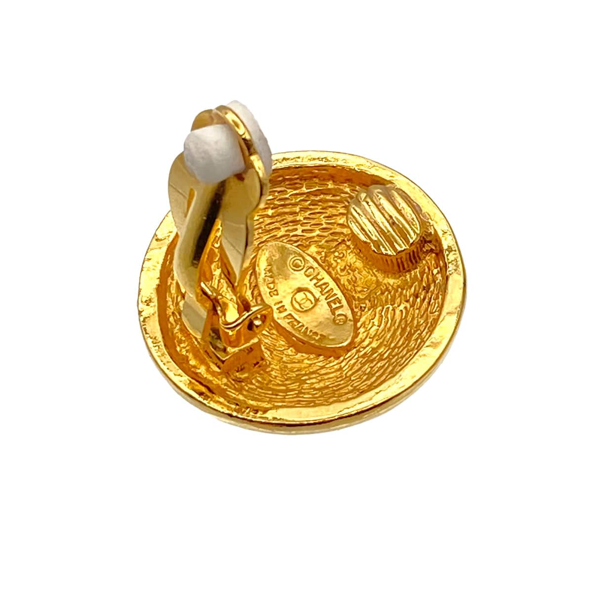 LUXURY PROMISE CHANEL VINTAGE EARRINGS ROUND COCOMARK ACCESSORY 90269639